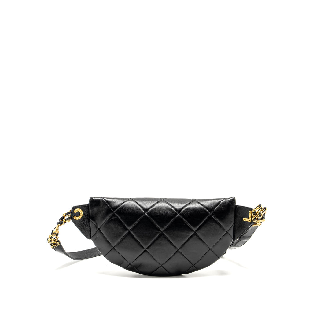 chanel-letter-logo-detailed-waist-bag-lambskin-black-ghw-microchip