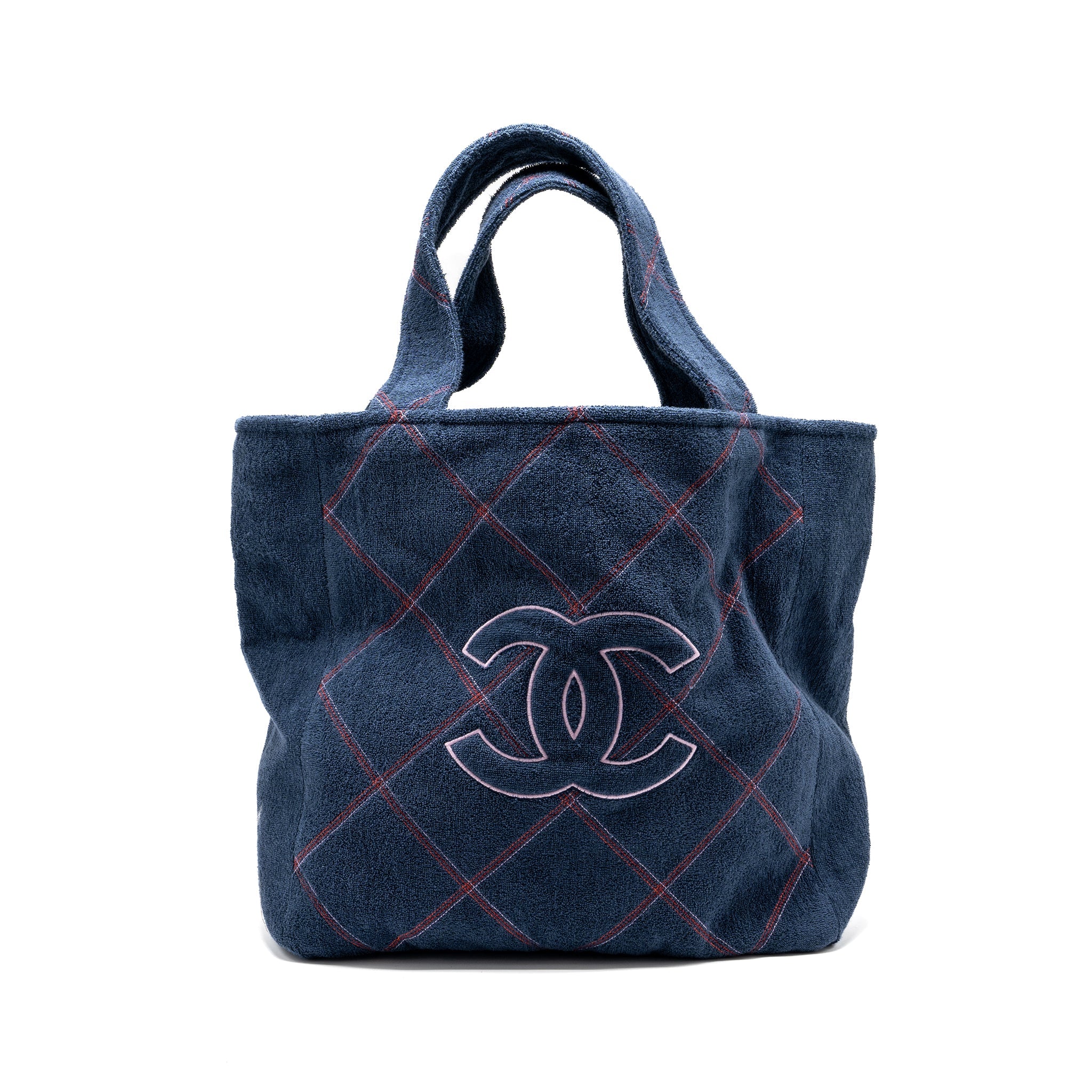 chanel-coco-beach-tote-bag-with-towel-pouch-set-terry-cloth-navy-shw-copy