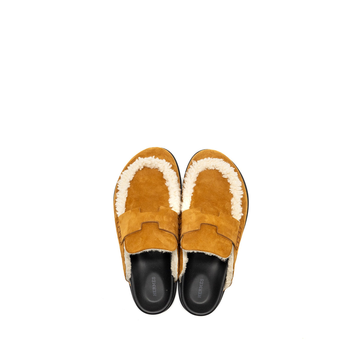hermes-size-43-mules-homme-go-chevre-velours-beige-ecru