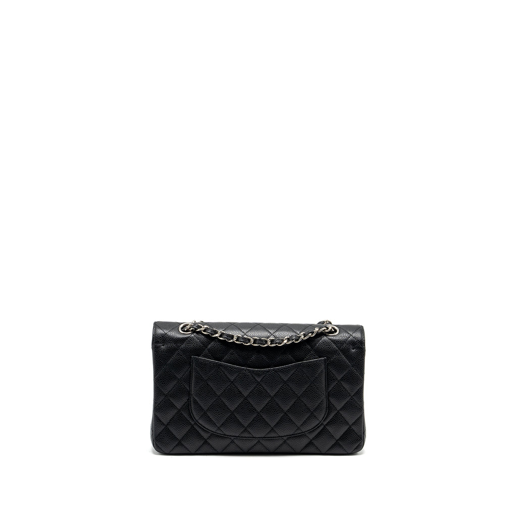 chanel-medium-classic-double-flap-bag-caviar-black-shw-8