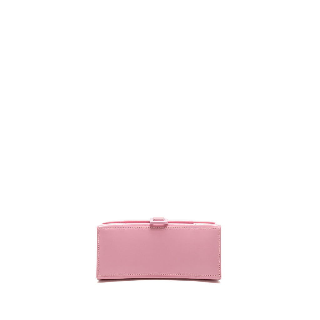 balenciaga-small-hourglass-bag-calfskin-pink-shw
