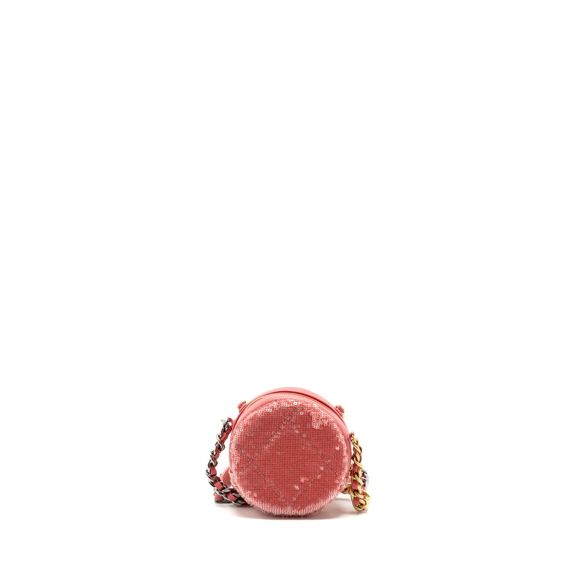 chanel-19-round-purse-with-chain-sequins-pink-multicolour-hardware