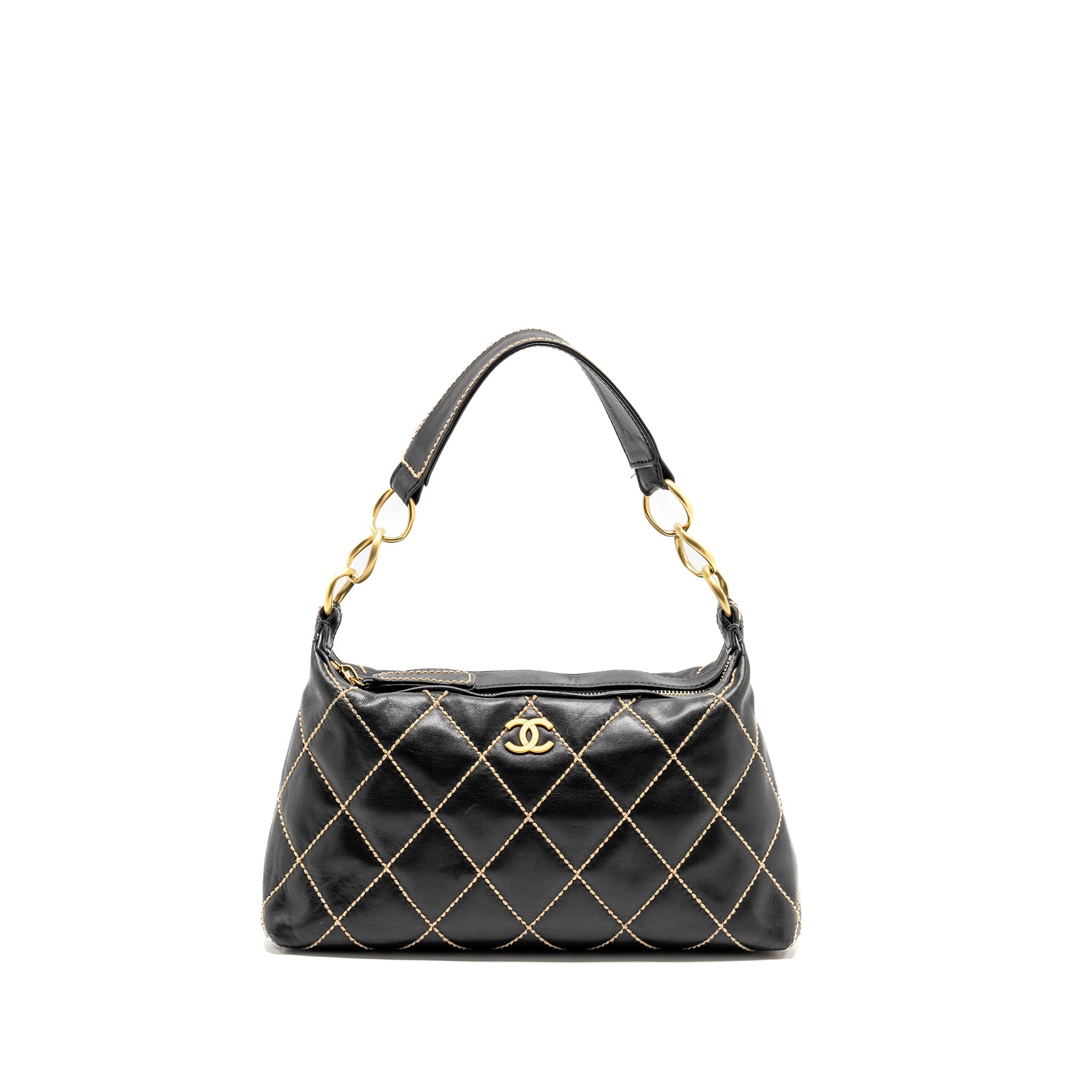 chanel-vintage-wild-stitch-shoulder-bag-calfskin-black-ghw