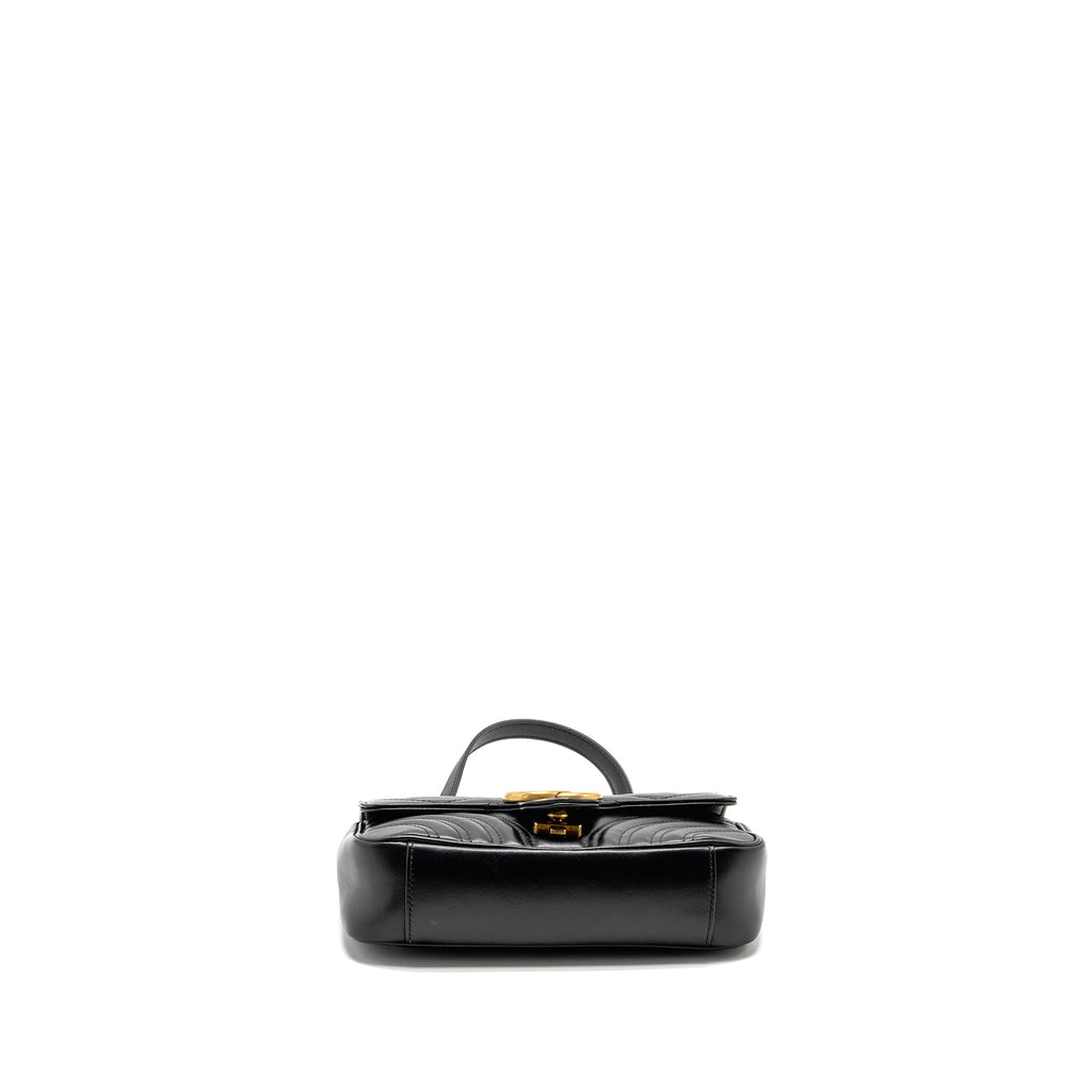 gucci-mini-gg-marmont-shoulder-bag-calfskin-black-ghw-2