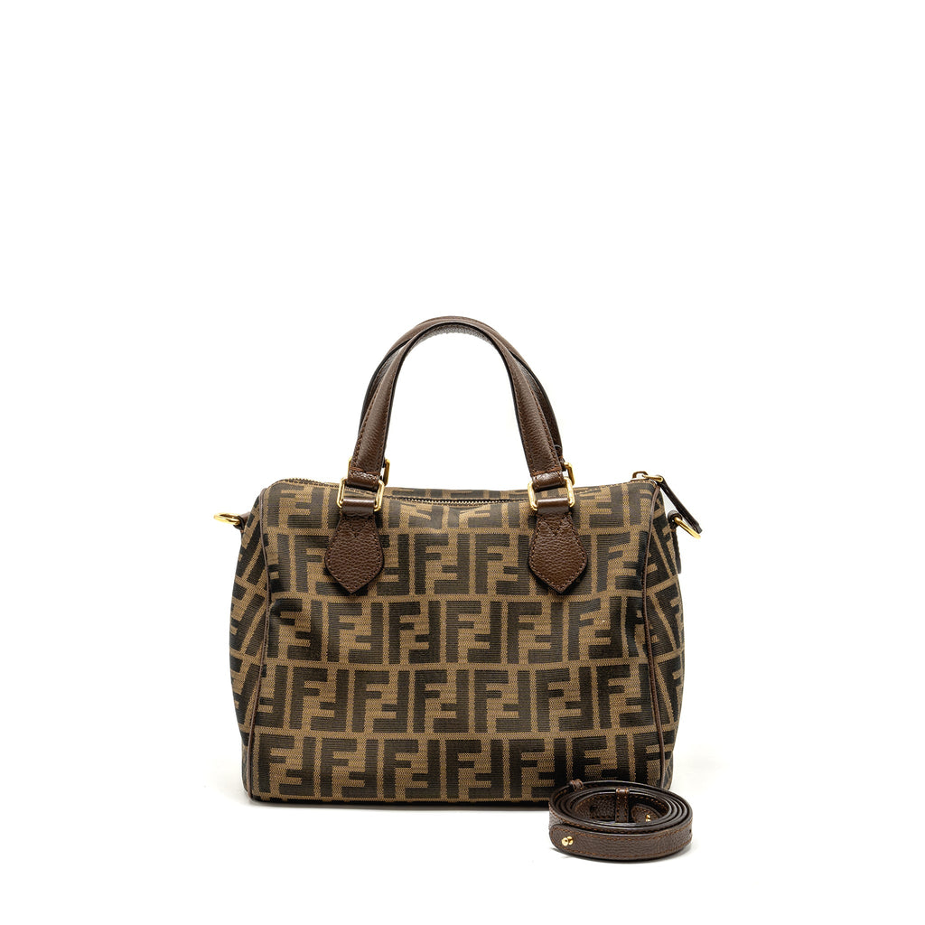 fendi-boston-bag-ff-jacquard-canvas-brown-ghw