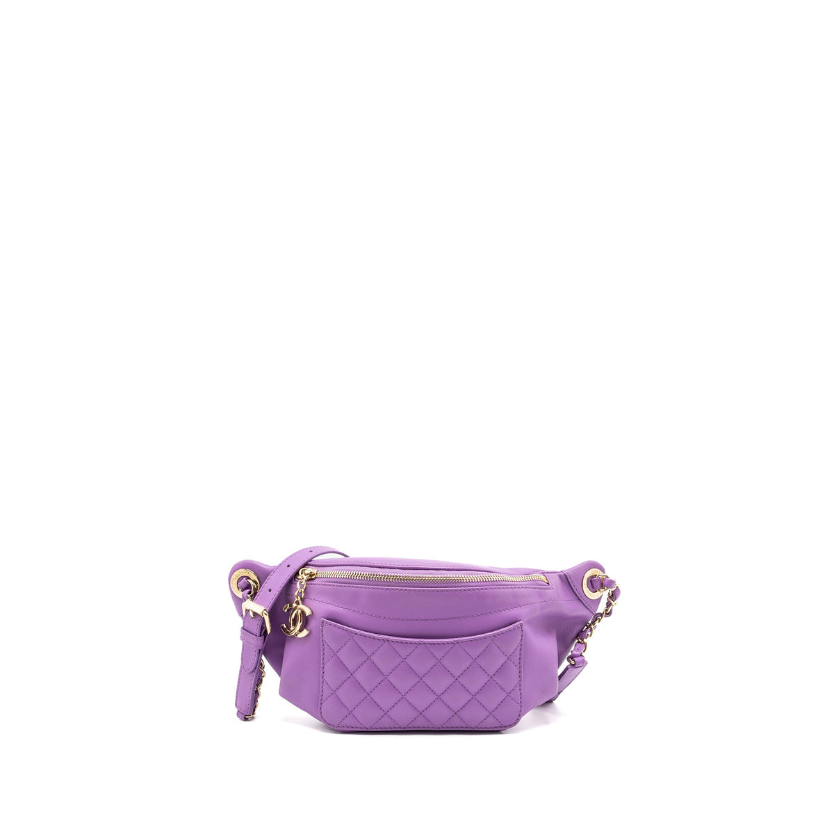 chanel-belt-bag-lambskin-purple-lghw
