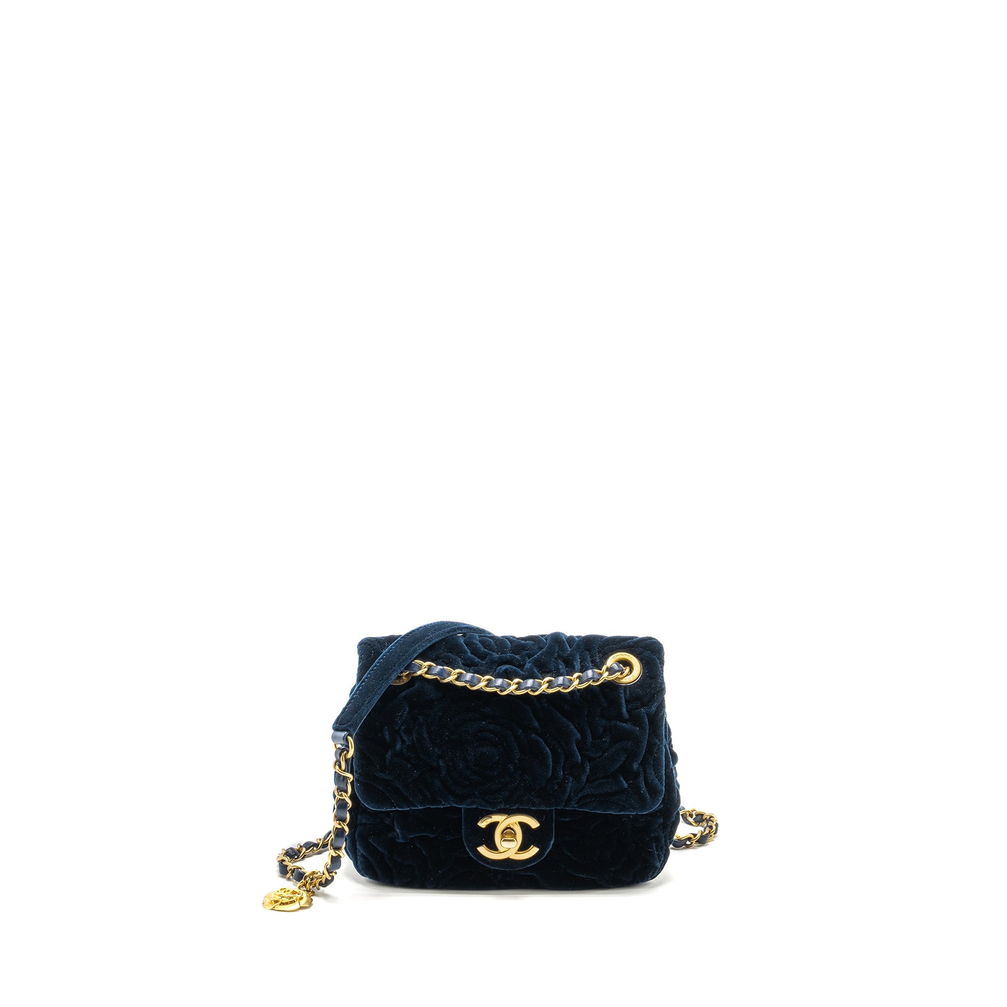 chanel-camellia-embossed-mini-square-flap-bag-velvet-navy-ghw-microchip-copy-1