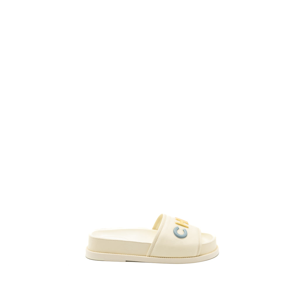 chanel-size-38-letter-sandal-leather-white-multicolour