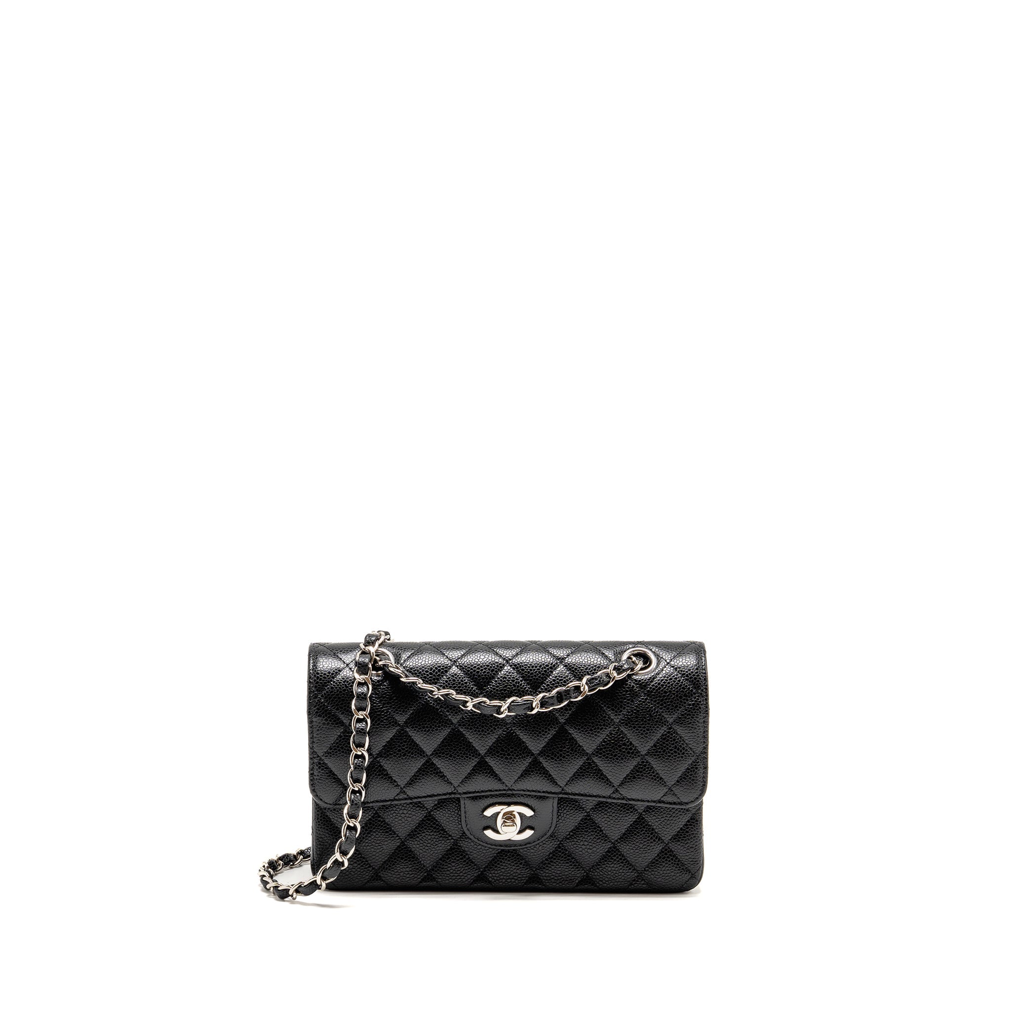 chanel-small-classic-double-flap-bag-caviar-black-shw-copy-1