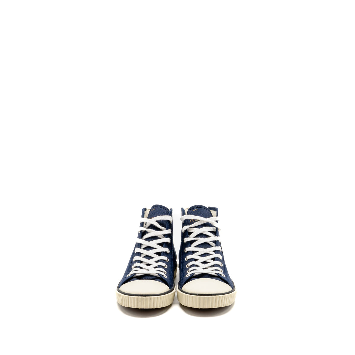 celine-size-39-blank-lace-up-toe-cap-high-top-sneakers-canvas-calfskin-navy