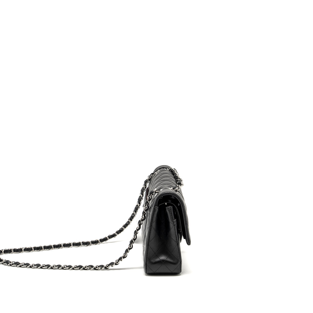 chanel-medium-classic-double-flap-bag-lambskin-black-shw-microchip-copy