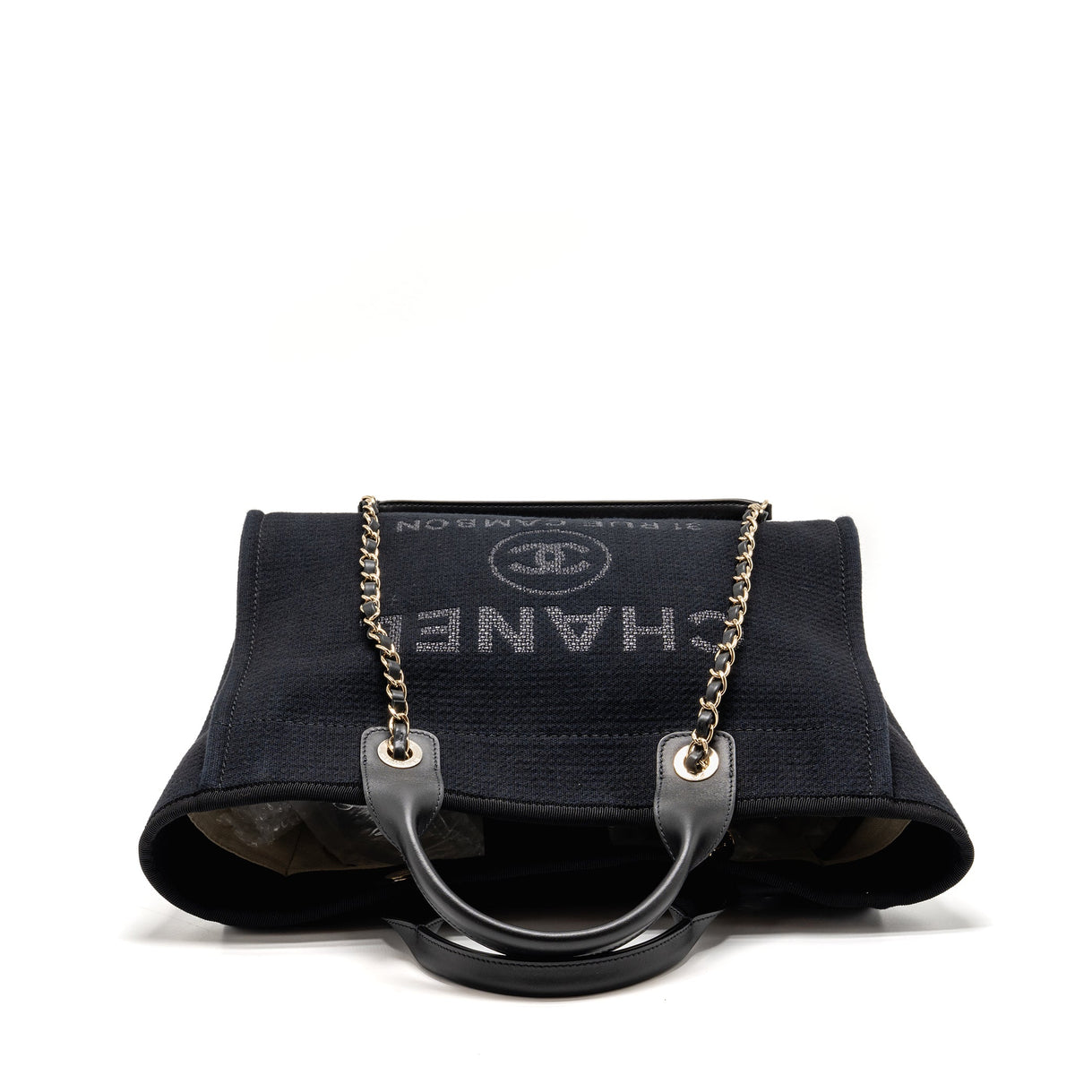 chanel-deauville-tote-bag-canvas-calfskin-black-lghwmicrochip