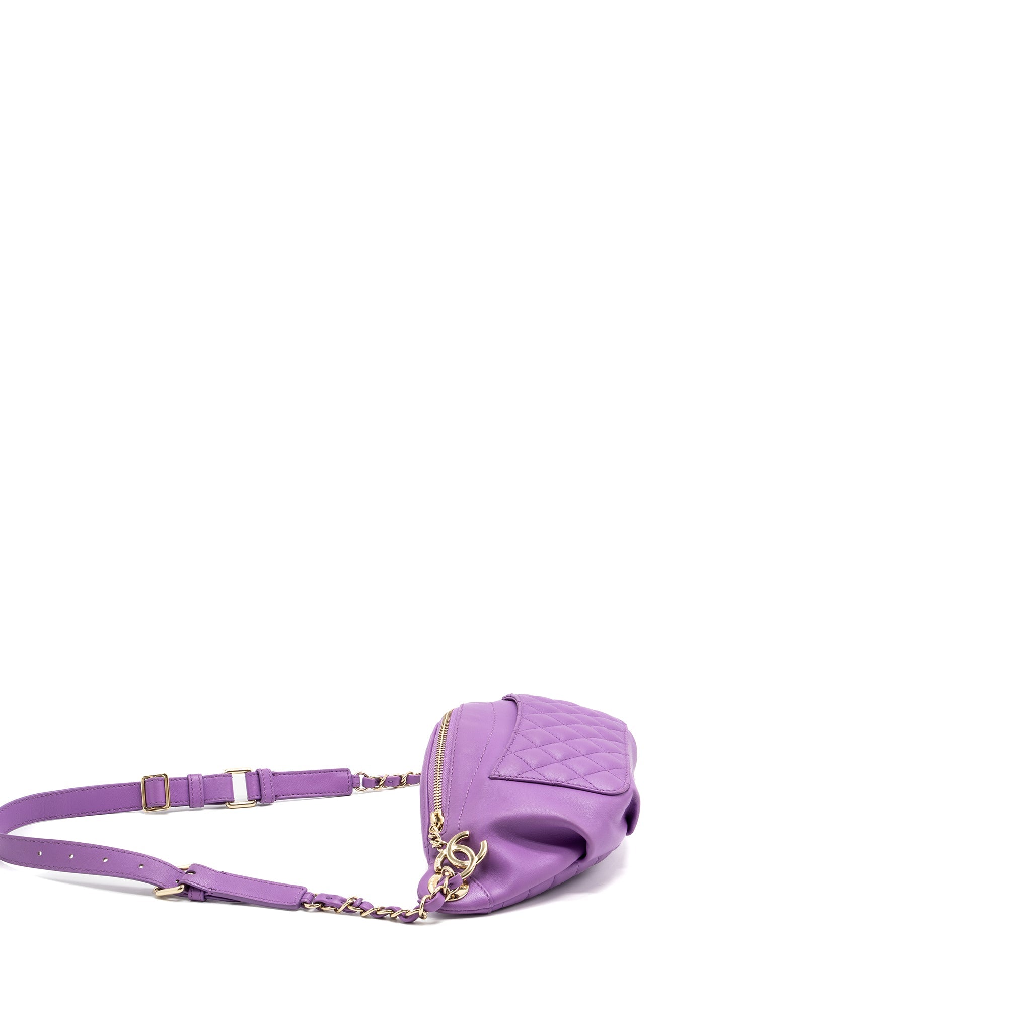 chanel-belt-bag-lambskin-purple-lghw