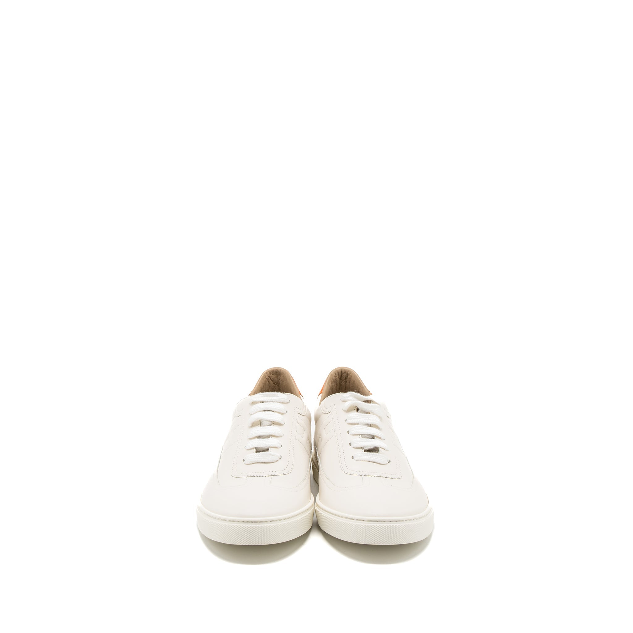 hermes-size-42-homme-sneaker-calfskin-white-orange
