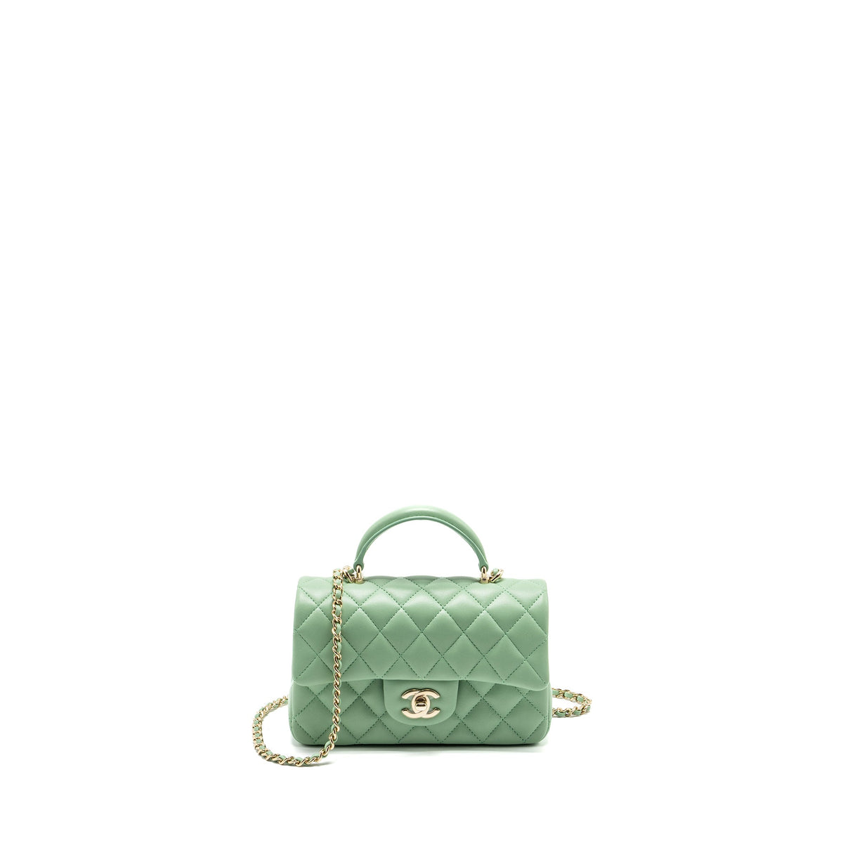 chanel-top-handle-mini-rectangular-flap-bag-lambskin-light-green-lghw-microchip