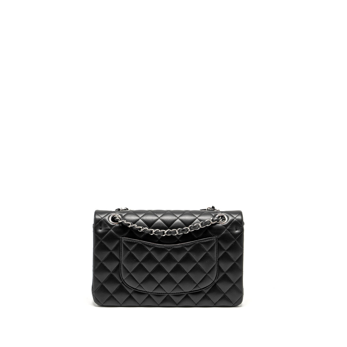 chanel-medium-classic-double-flap-bag-lambskin-black-shw-microchip-copy