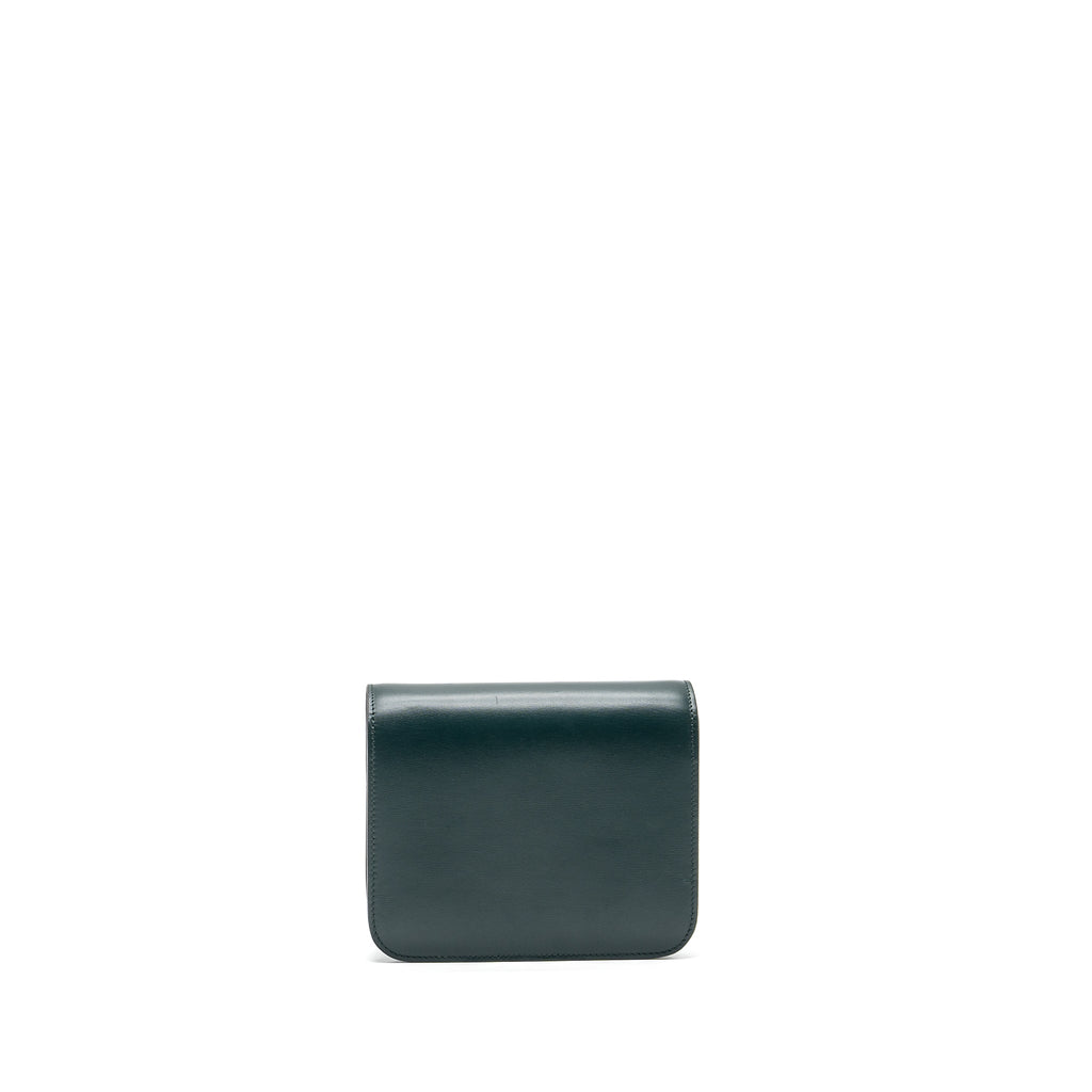 celine-teen-classic-box-bag-calfskin-dark-green-ghw