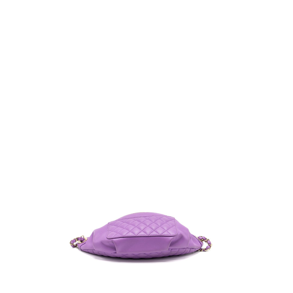 chanel-belt-bag-lambskin-purple-lghw
