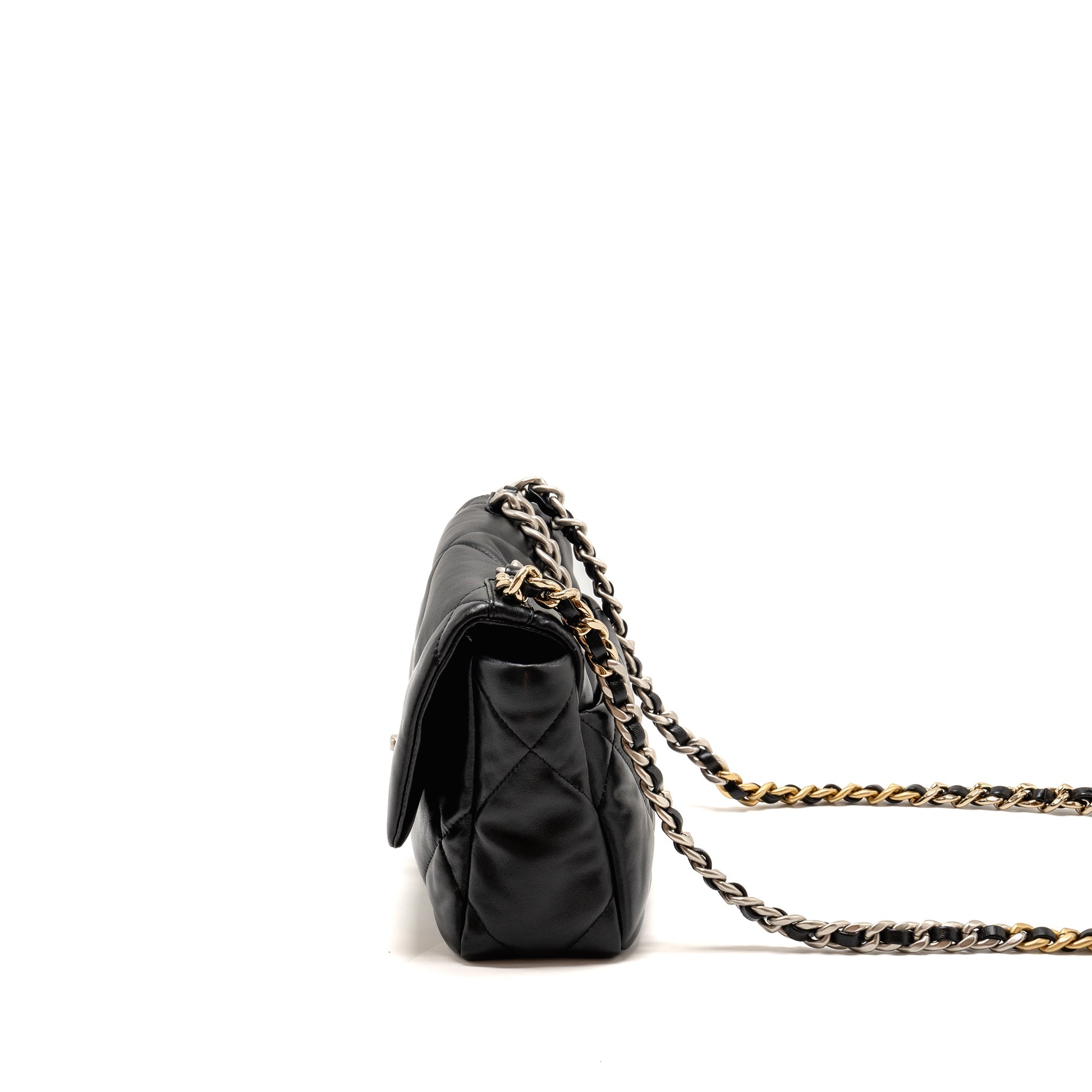 chanel-small-19-bag-lambskin-black-multicolour-hardware-microchip-7
