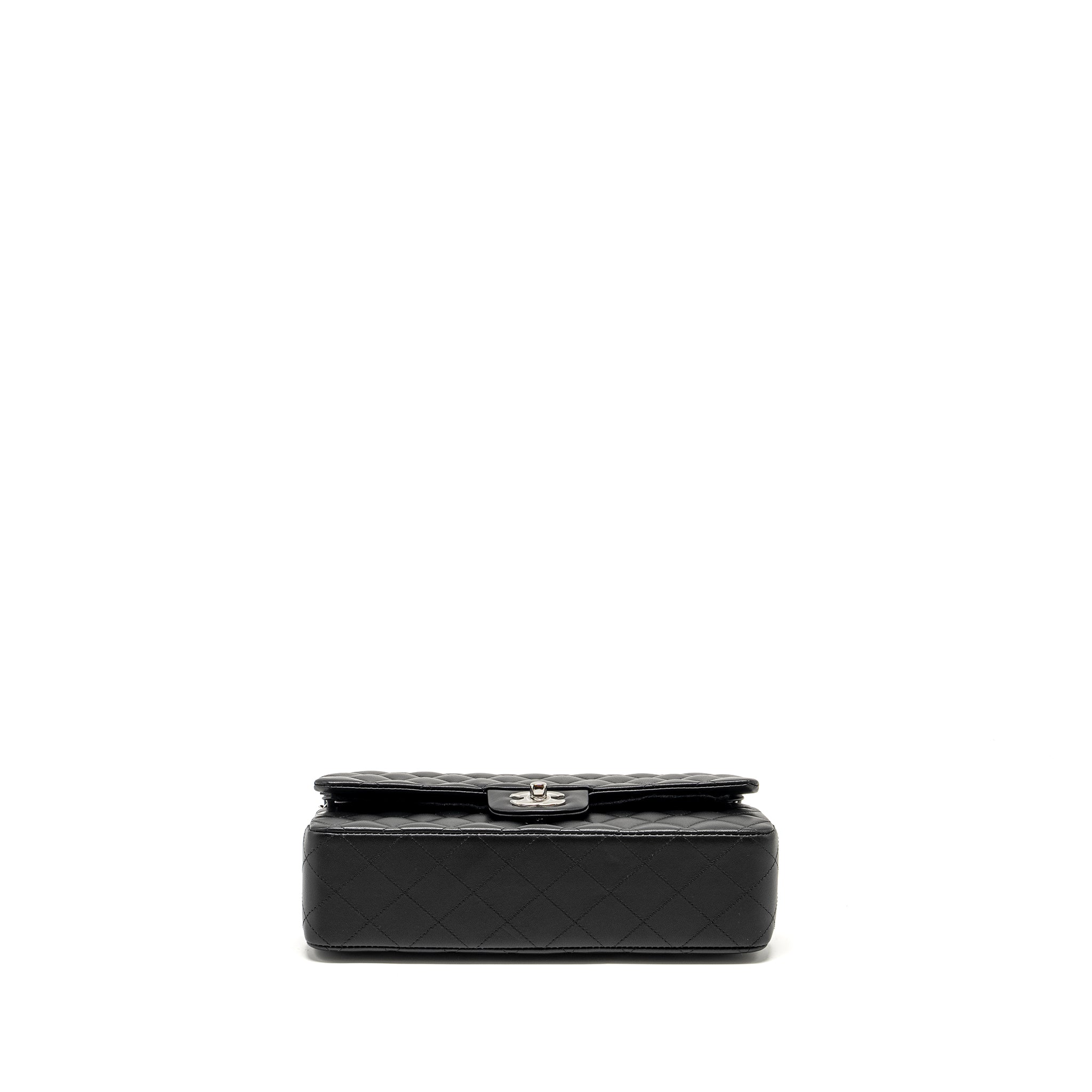chanel-medium-classic-double-flap-bag-lambskin-black-shw-microchip-copy