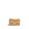 chanel-small-classic-double-flap-bag-chevron-caviar-beige-shw-copy