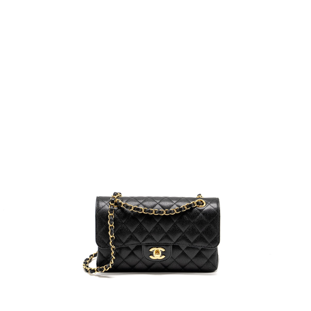 chanel-small-classic-double-flap-bag-caviar-black-ghw-microchip-copy