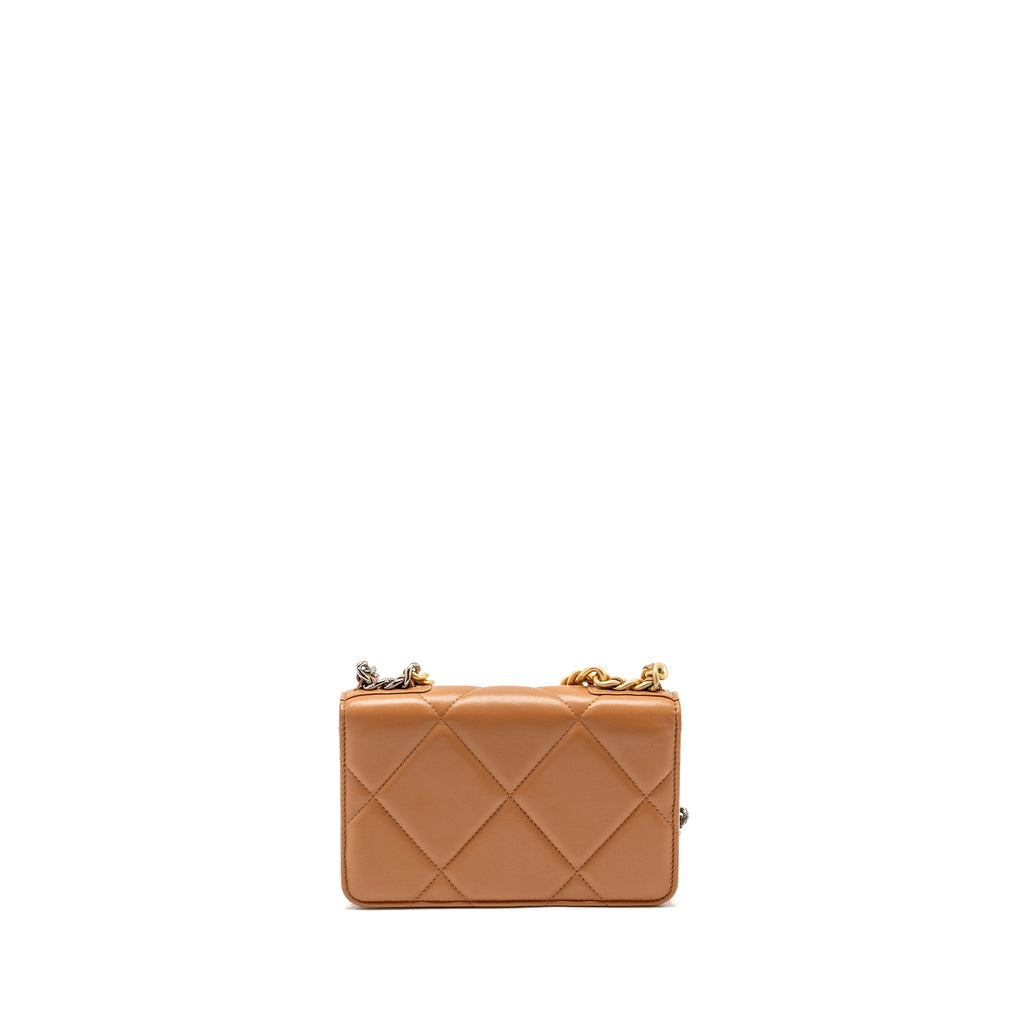 chanel-19-wallet-on-chain-lambskin-dark-beige-multicolour-hardware-microchip-copy