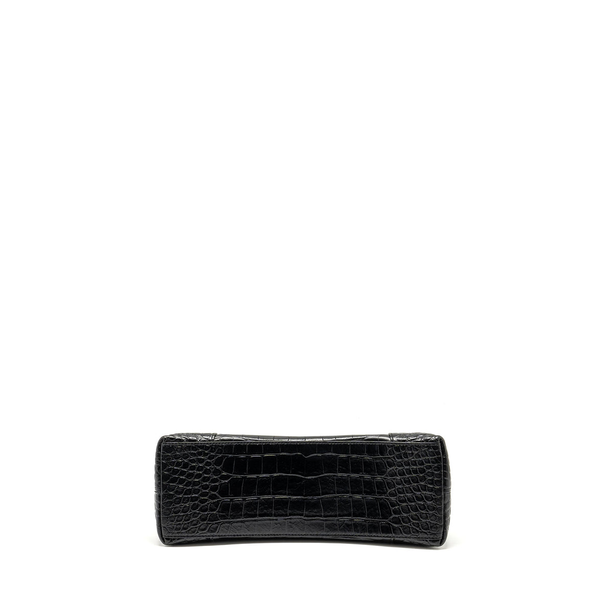 balenciaga-limited-edition-downtown-small-shoulder-bag-croc-embossed-calfskin-black-with-black-hardware-copy
