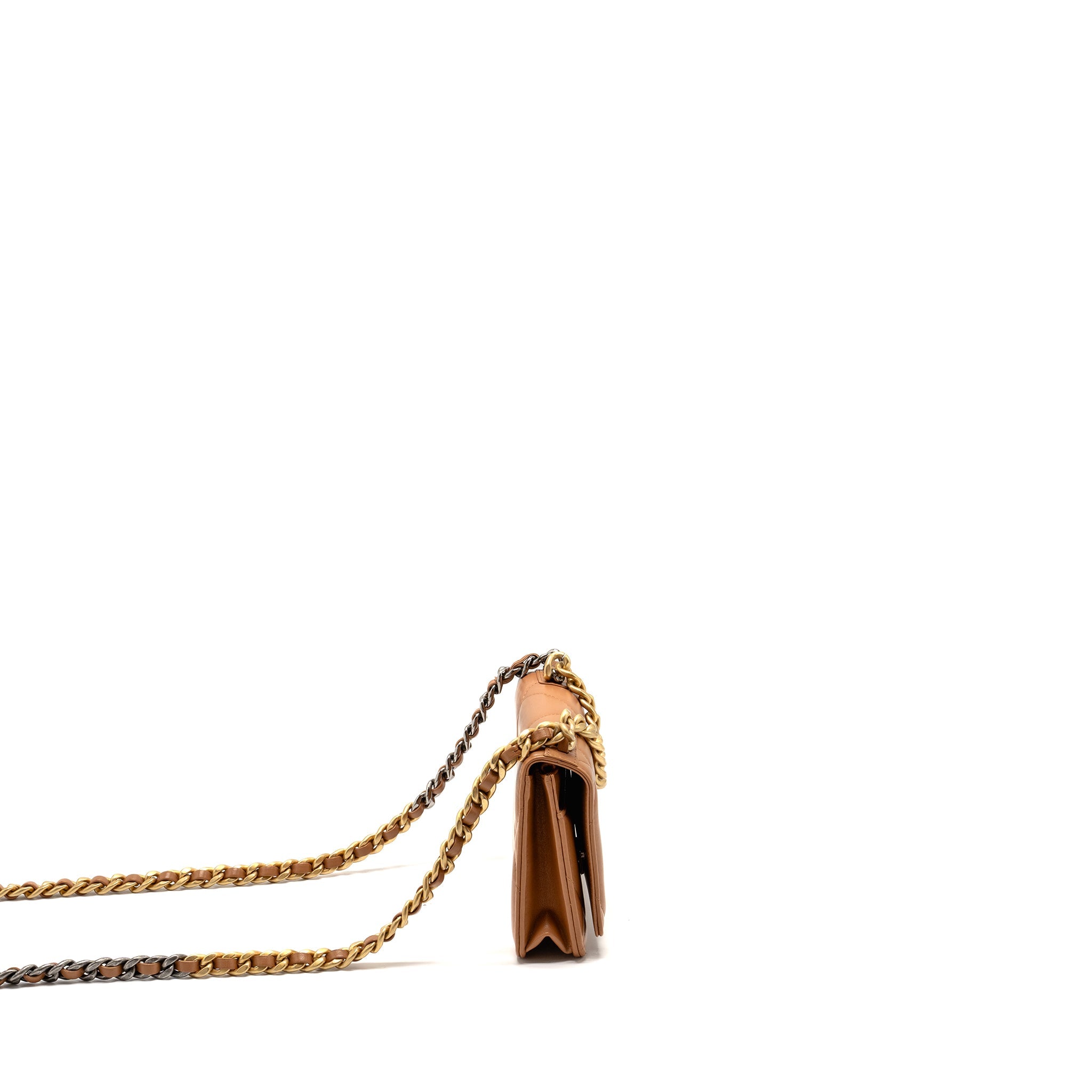 chanel-19-wallet-on-chain-lambskin-dark-beige-multicolour-hardware-microchip-copy