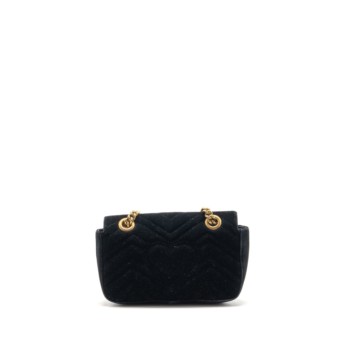gucci-mini-marmont-velvet-black-ghw-2