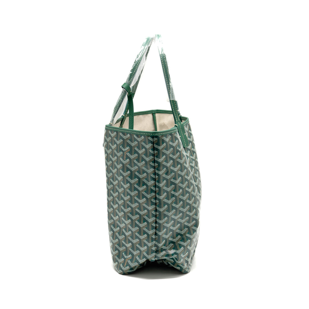 goyard-saint-louis-pm-tote-goyardine-canvas-green-shw