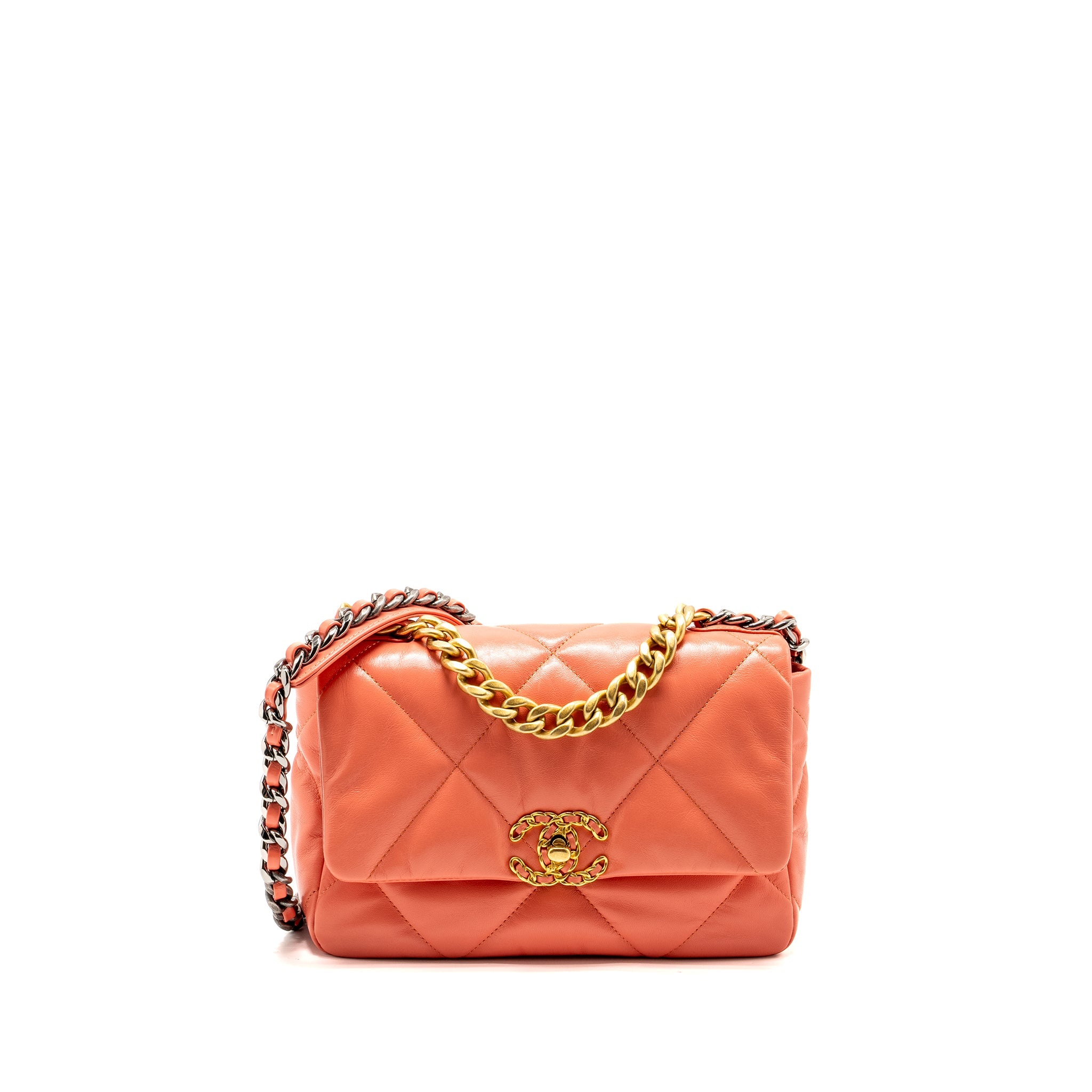 chanel-small-19-bag-lambskin-pink-multicolour-hardware