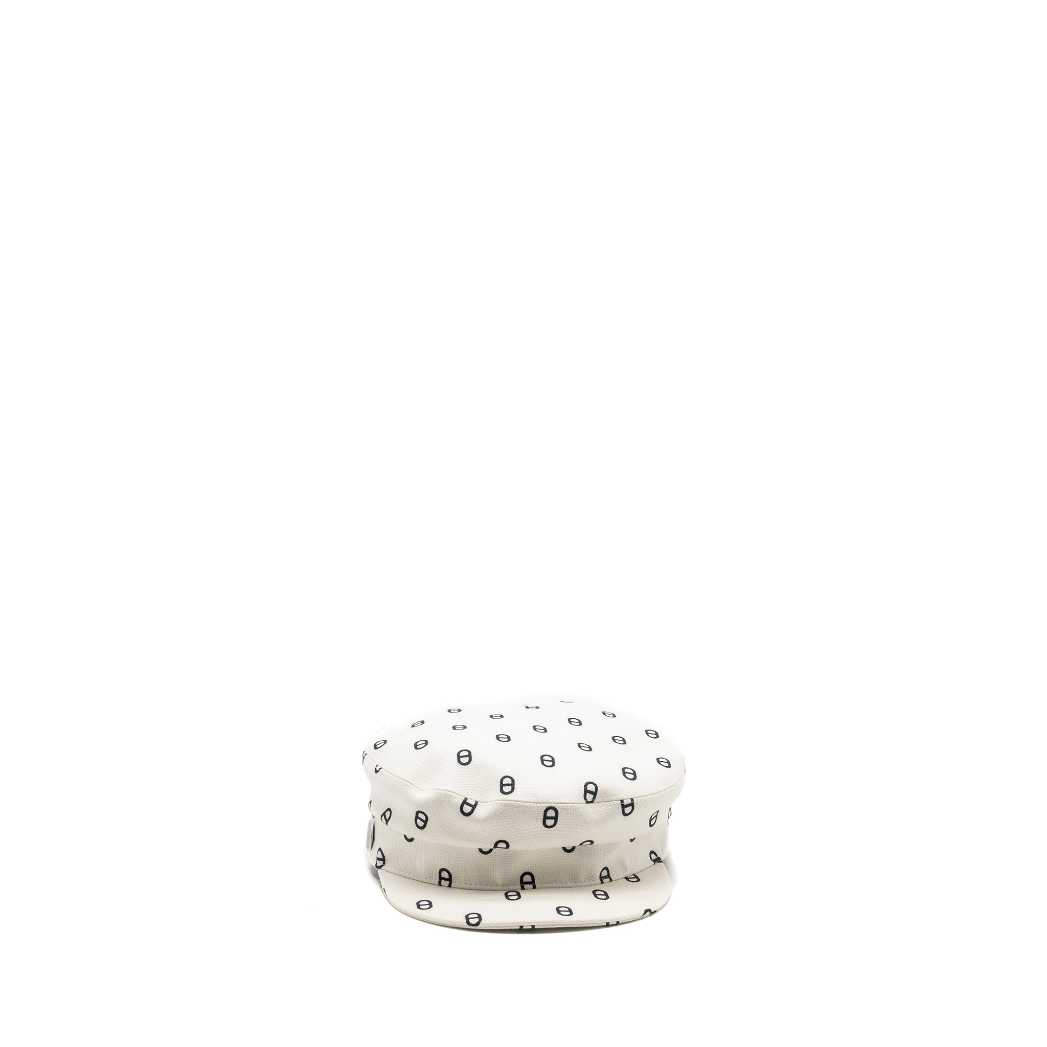 hermes-size-58-casquette-vauban-toile-h-imprimee-chaine-d-ancre-blanc
