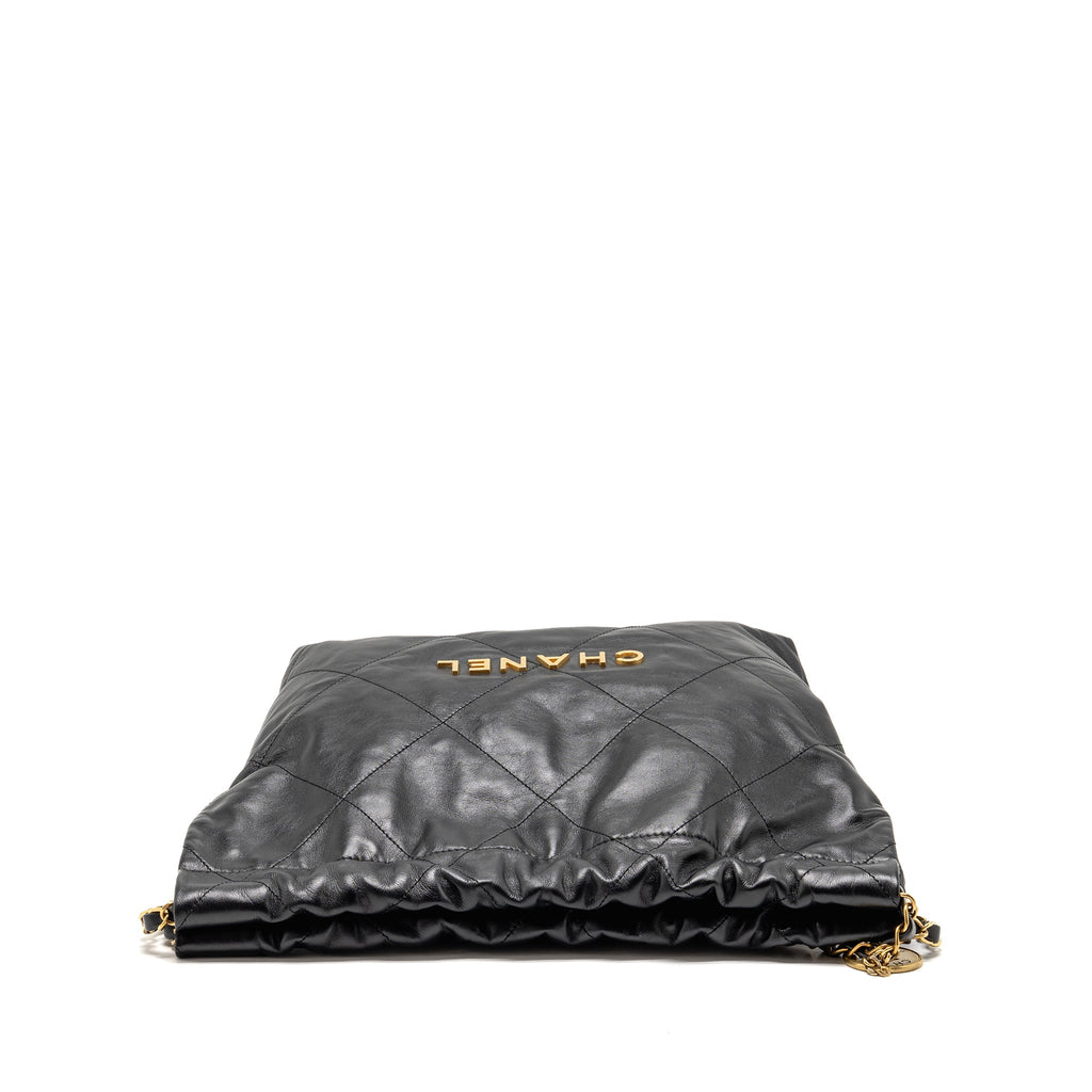 chanel-small-22-bag-gold-letter-shiny-calfskin-black-ghw-microchip-copy-1
