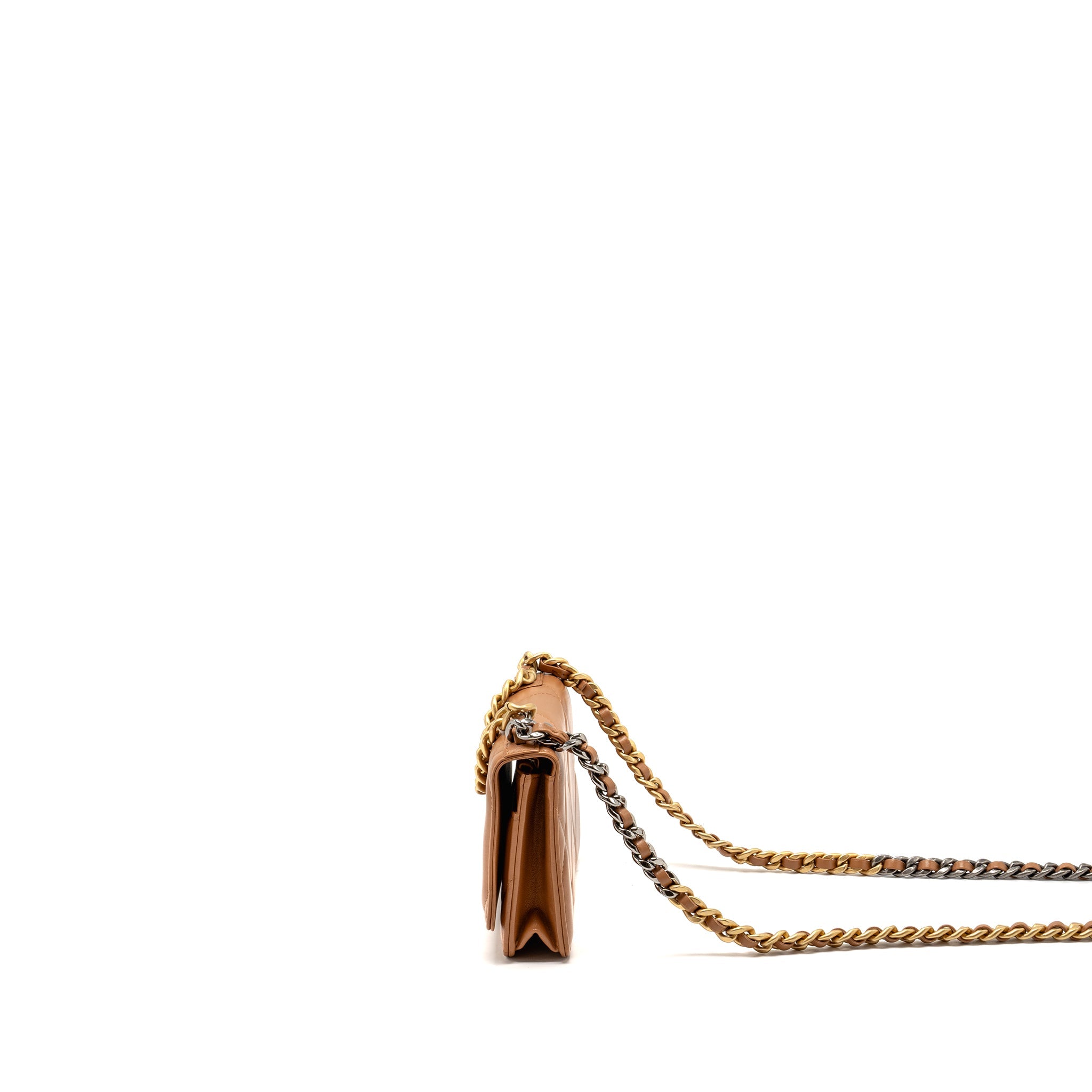 chanel-19-wallet-on-chain-lambskin-dark-beige-multicolour-hardware-microchip-copy