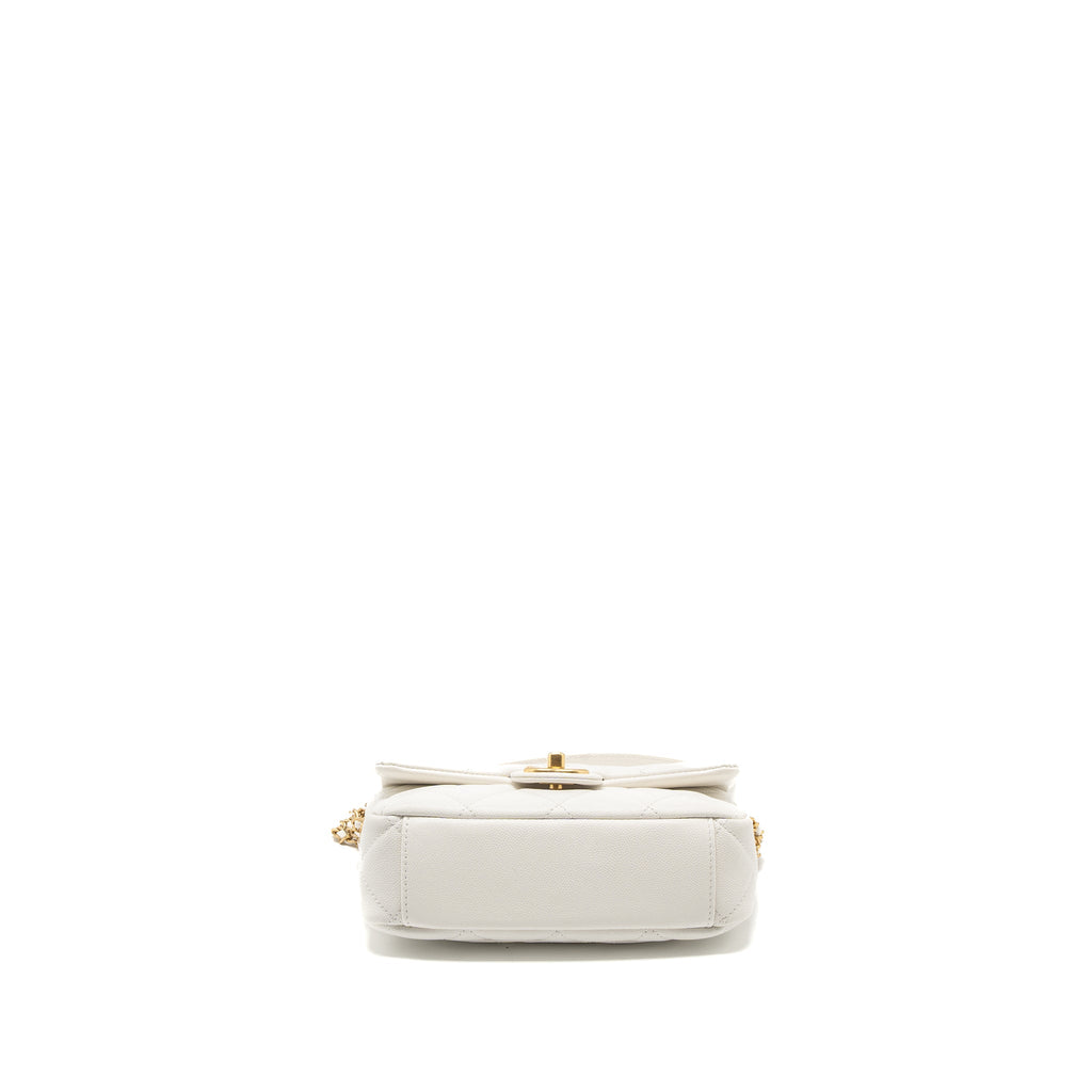 copy-of-chanel-22a-small-flap-bag-button-on-chain-caviar-white-brushed-ghw-microchip