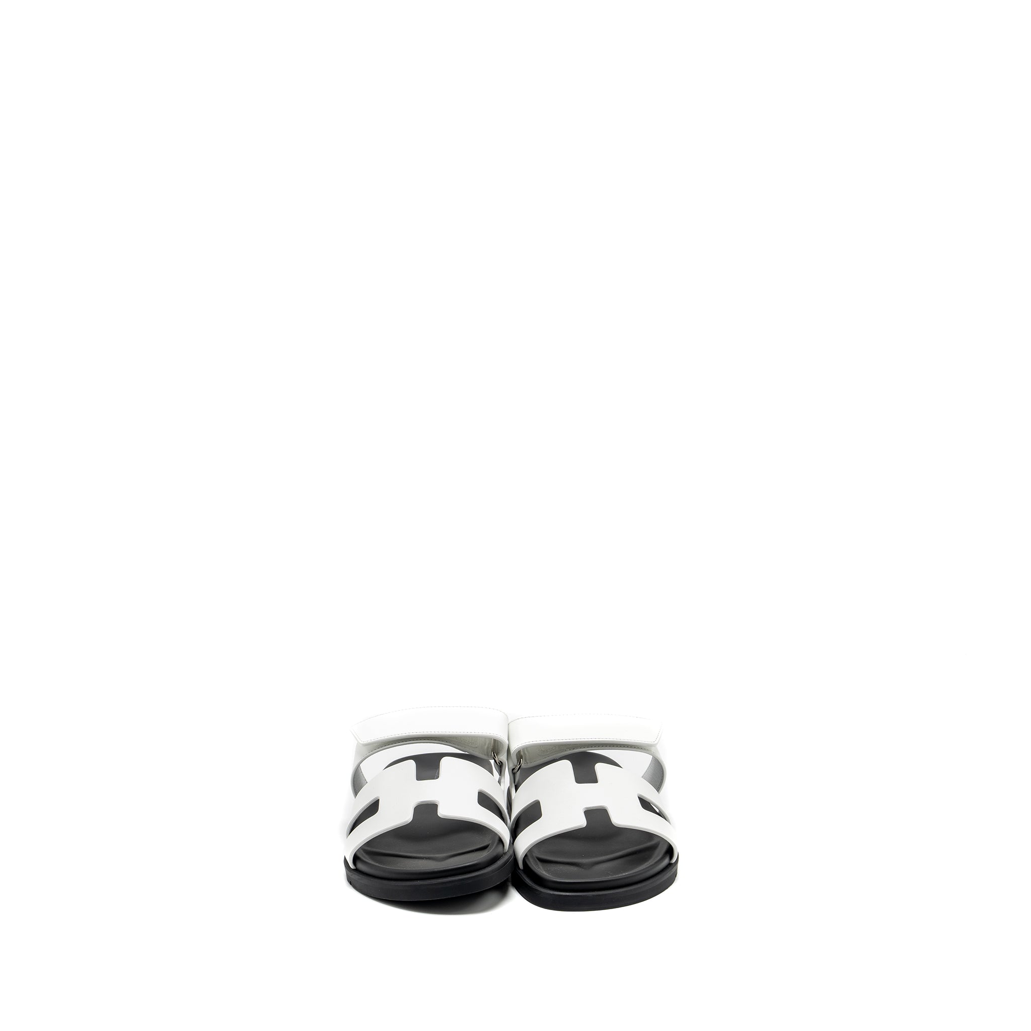 hermes-size-39-chypre-sandals-white-black