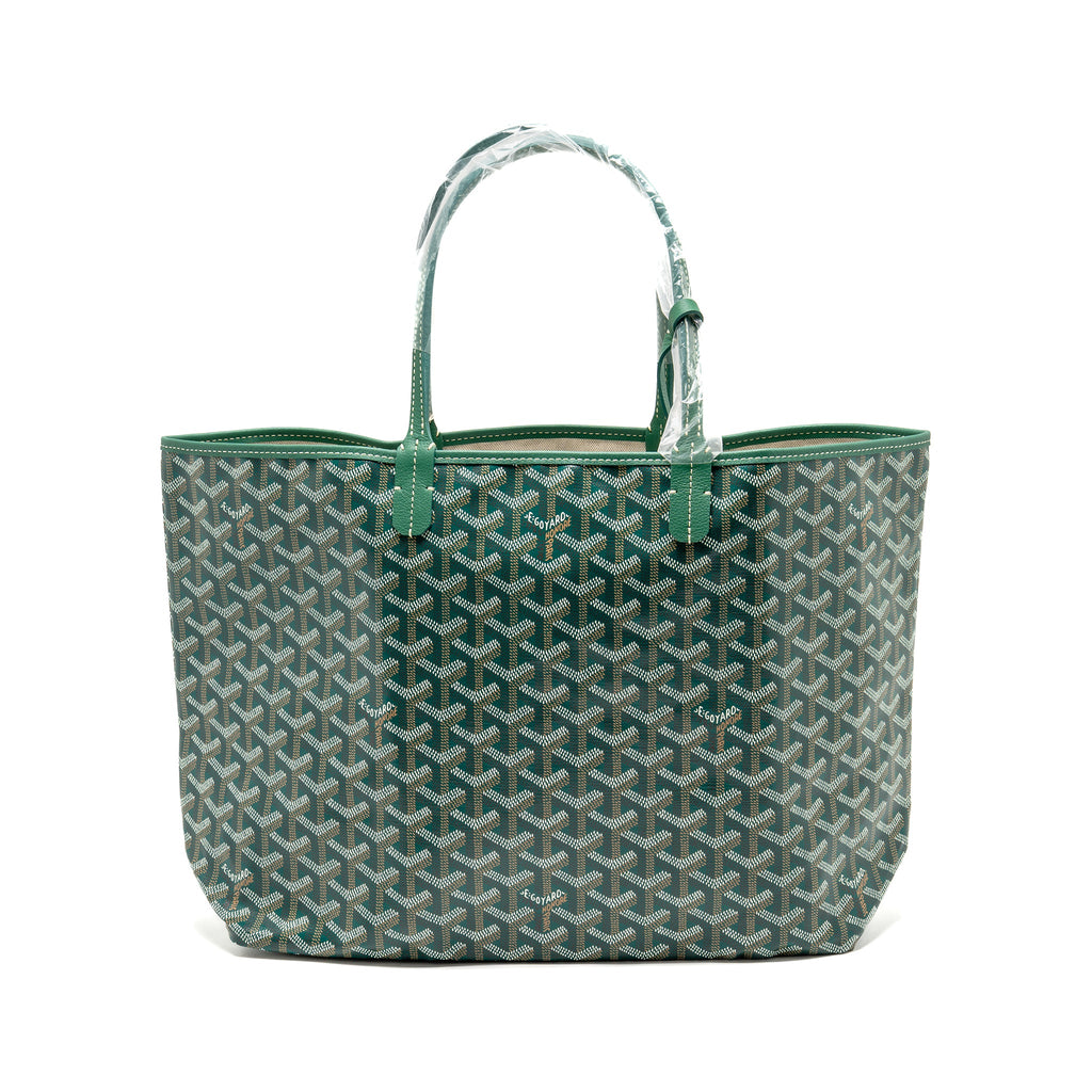 goyard-saint-louis-pm-tote-goyardine-canvas-green-shw