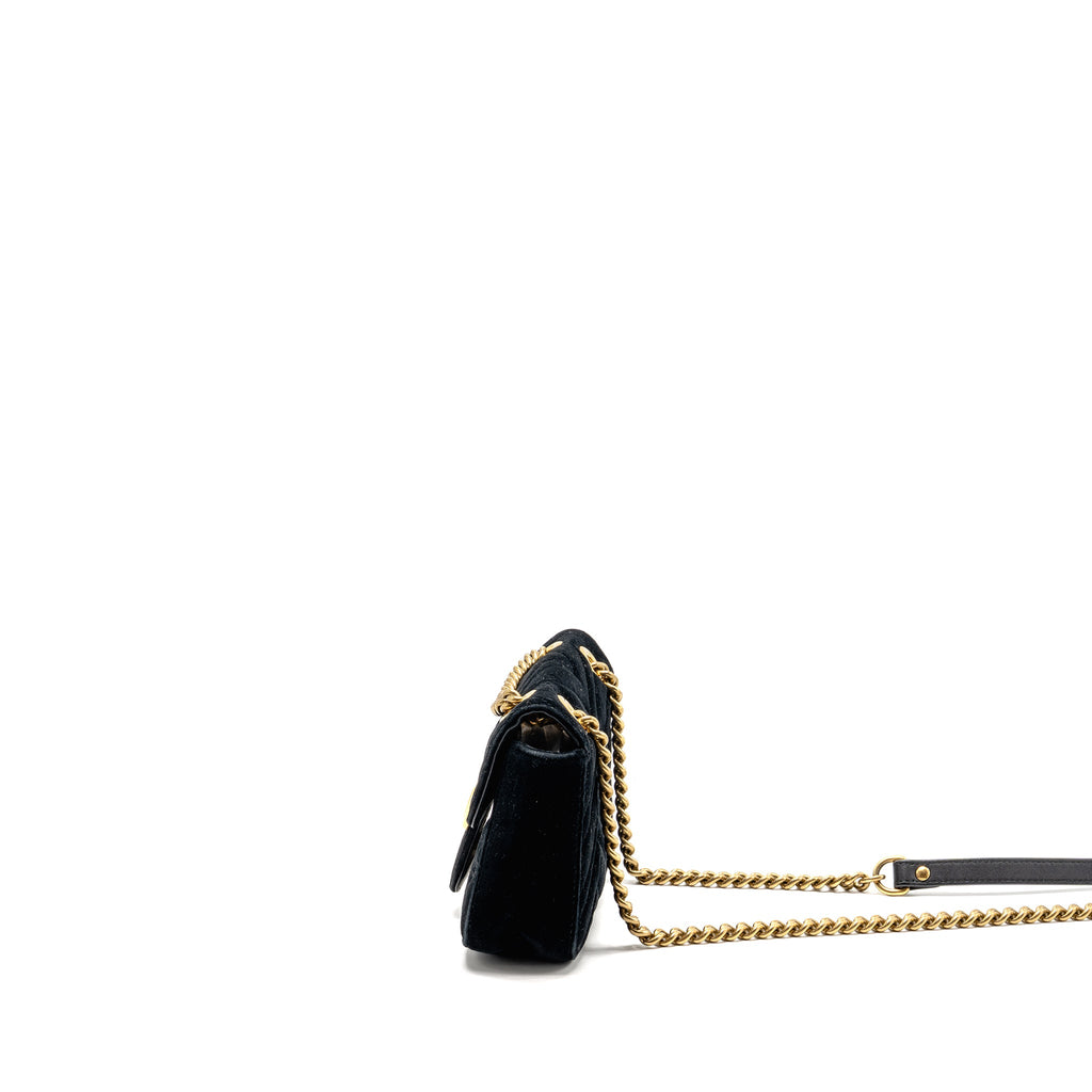gucci-mini-marmont-velvet-black-ghw-2
