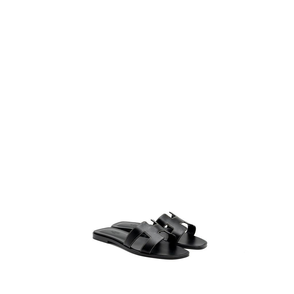 hermes-size-38-oran-sandal-box-calfskin-leather-black