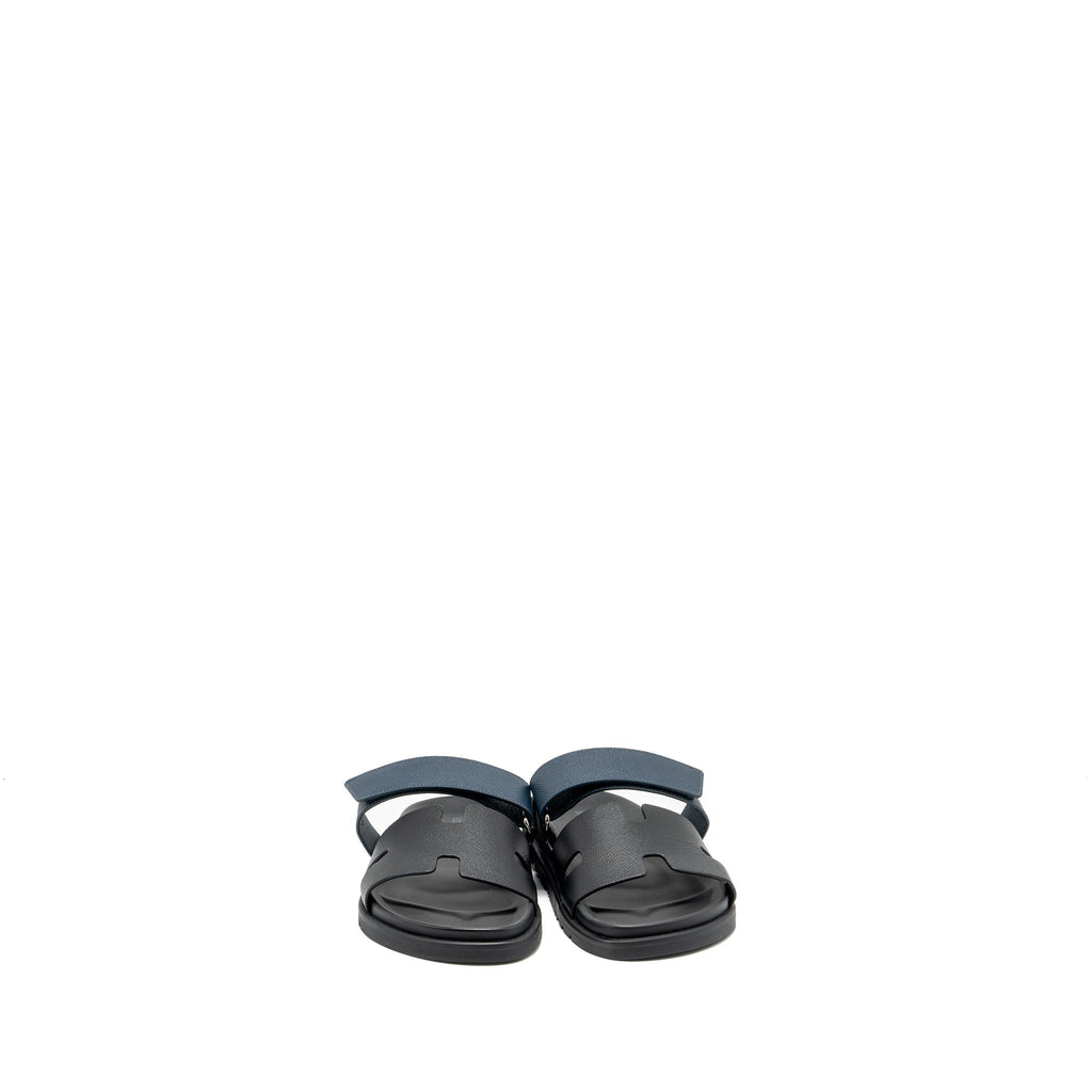 hermes-size-39-chypre-sandals-black-blue