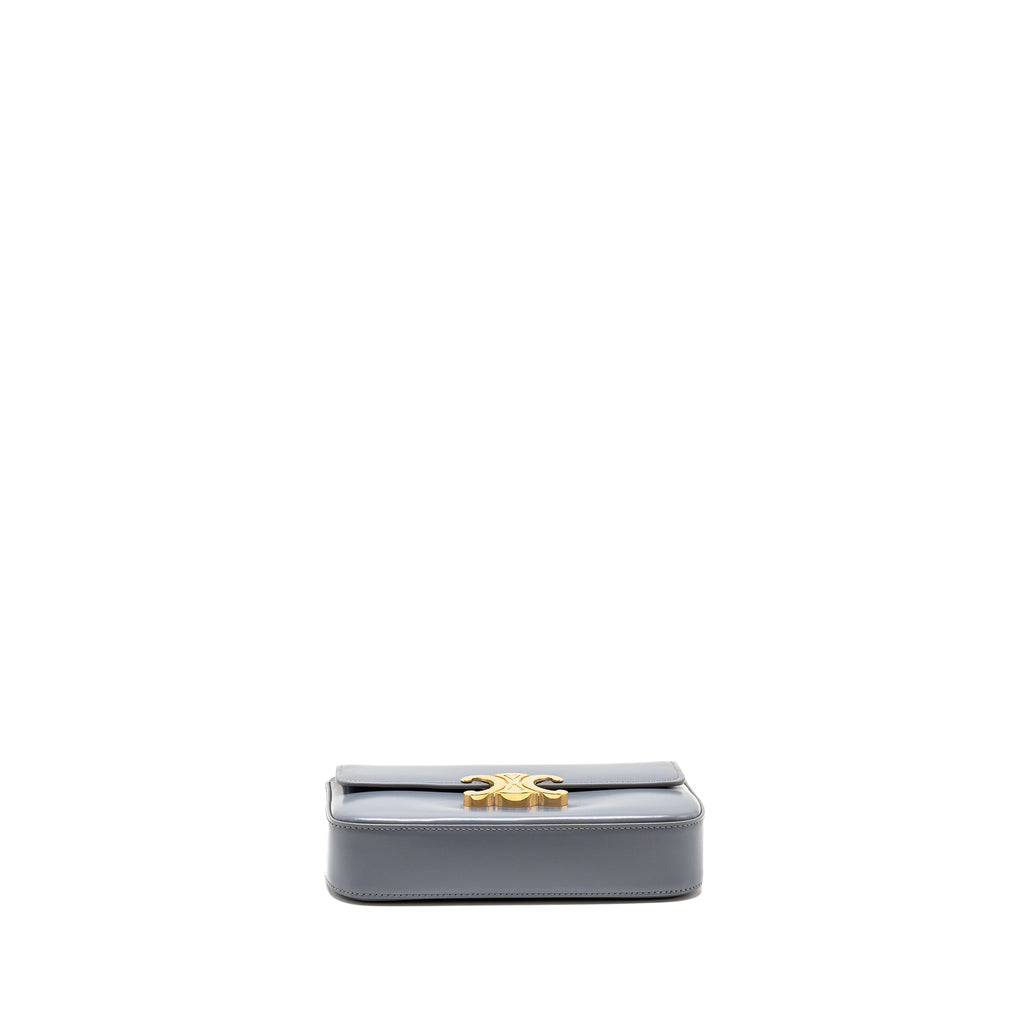 celine-chain-shoulder-bag-claude-shiny-calfskin-blue-grey-ghw
