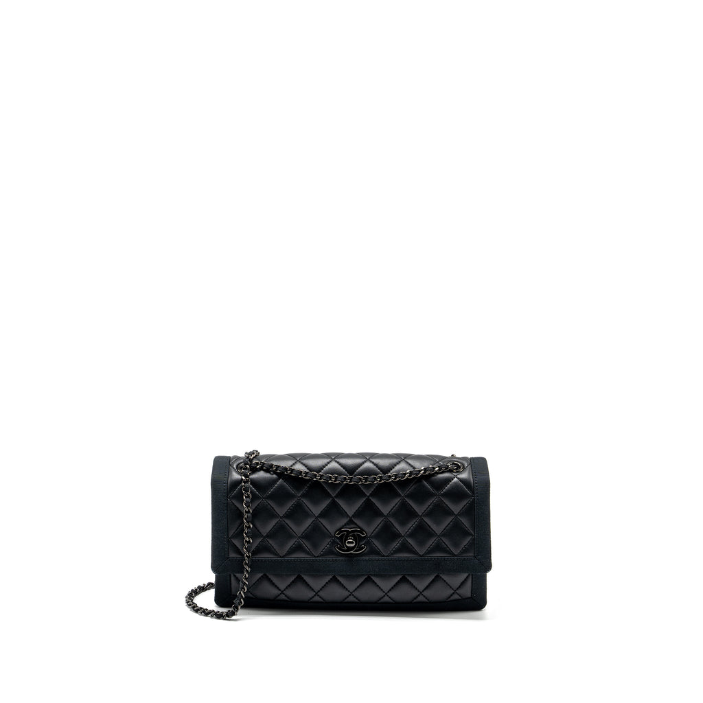 chanel-quilted-flap-bag-lambskin-fabric-so-black