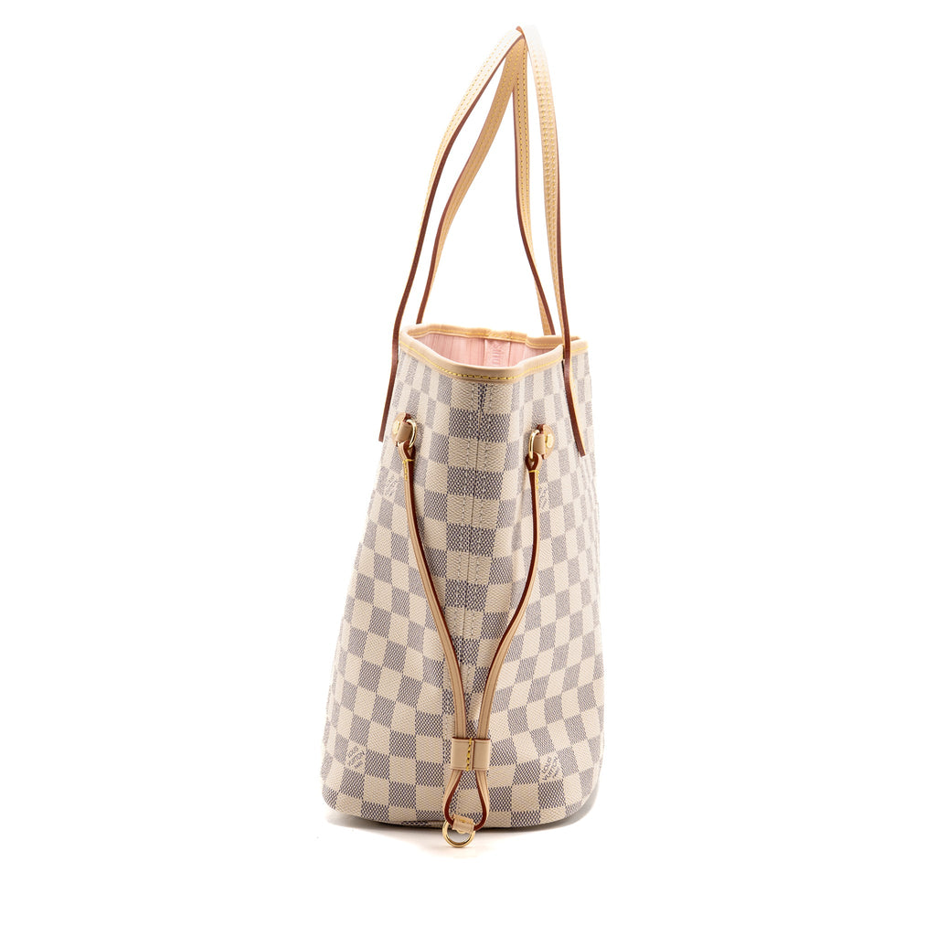 louis-vuitton-neverfull-mm-damier-azur-canvas-rose-ballerine-ghw-1
