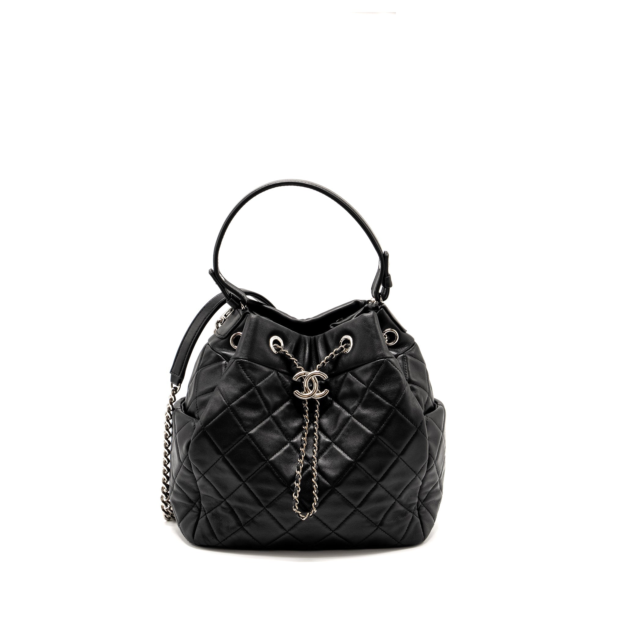 chanel-cc-chain-drawstring-bucket-bag-lambskin-black-shw