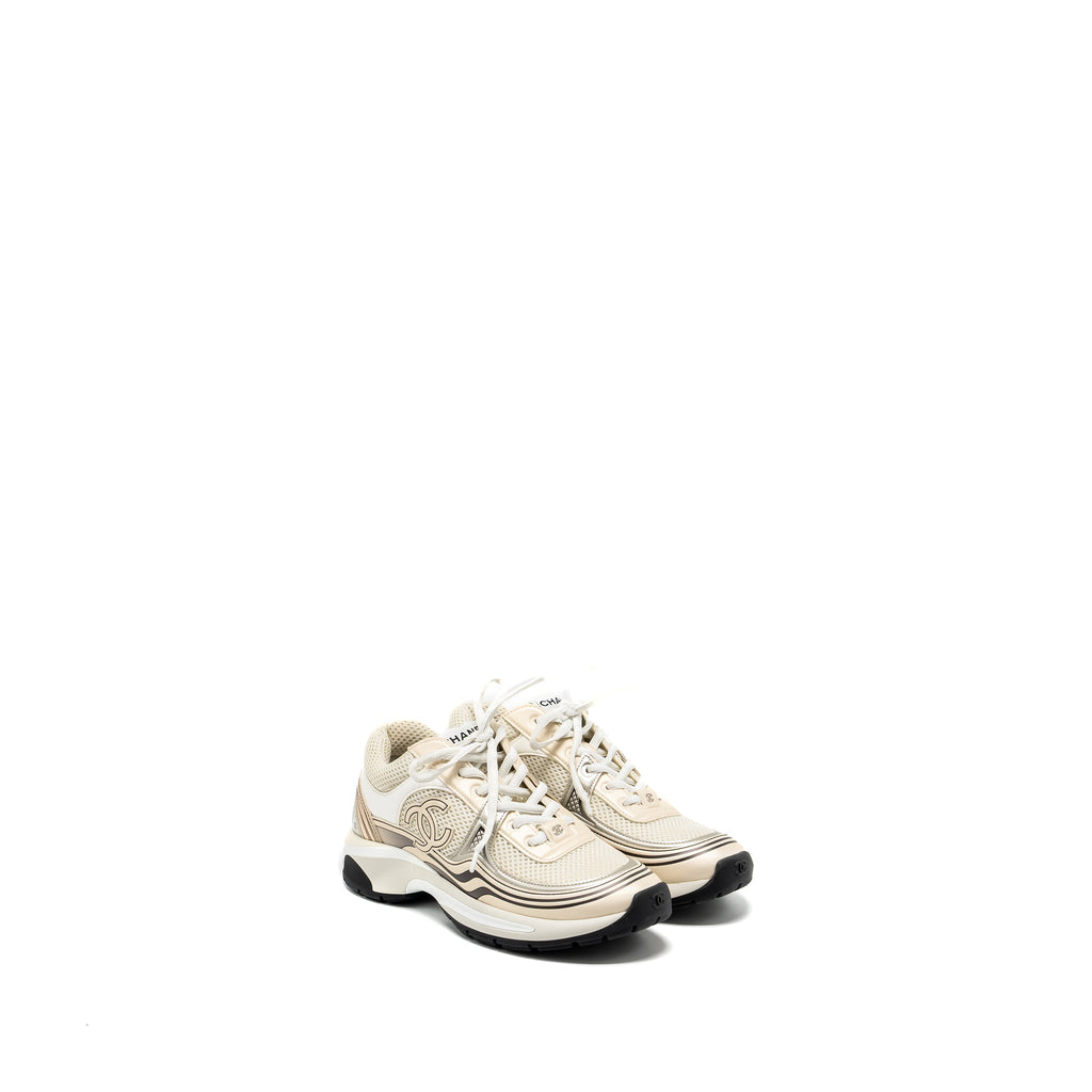 chanel-size-37-5-metallic-trainer-sneaker-gold-silver