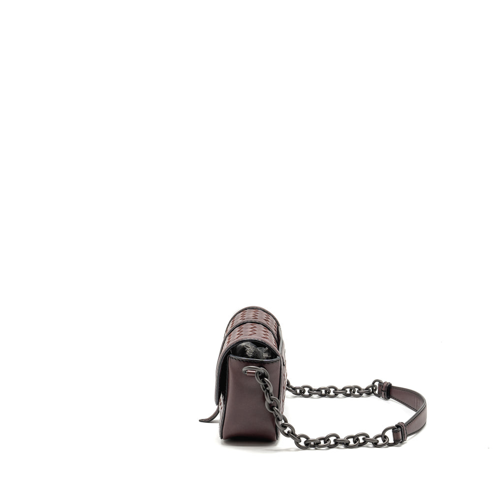 bottega-veneta-mini-intrecciato-flap-bag-leather-dark-brown-with-black-hardware-copy
