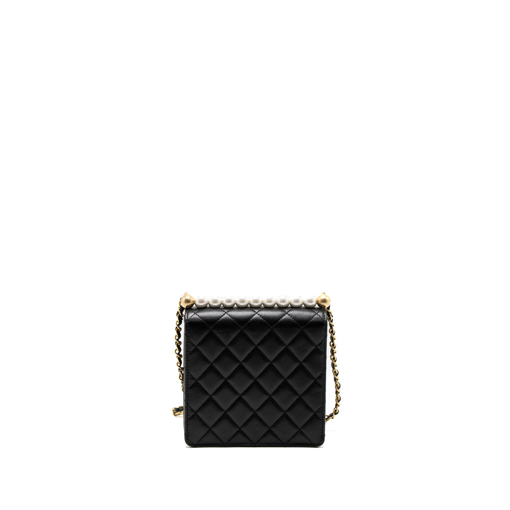 chanel-square-pearl-flap-bag-lambskin-black-brushed-ghw