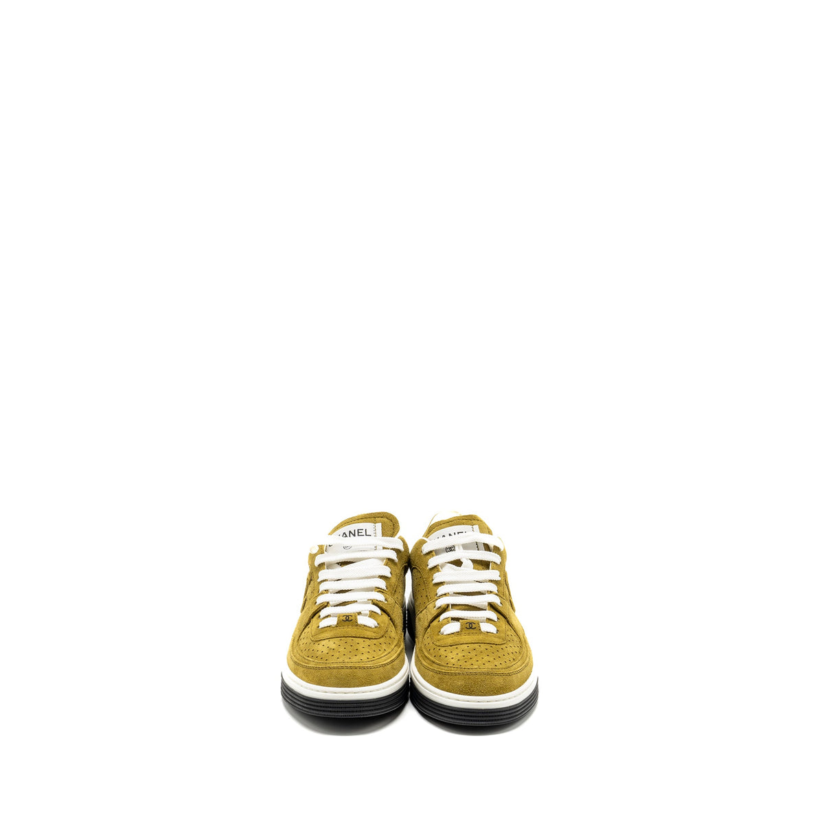 chanel-23a-size-37-5-sneakers-suede-green