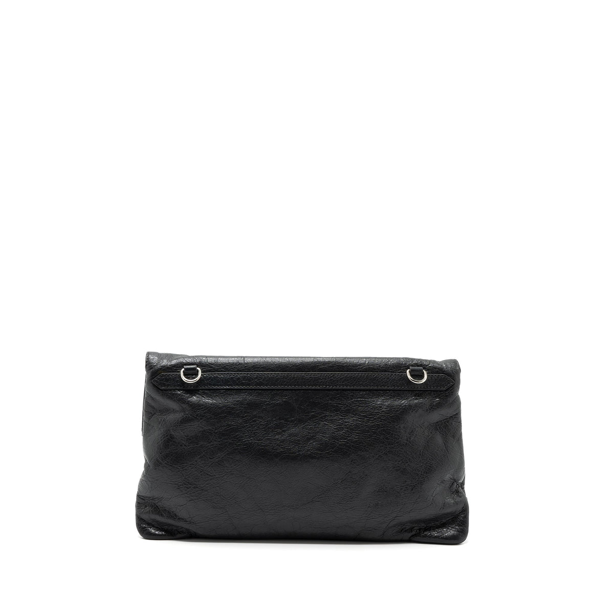 balenciaga-city-fold-clutch-shoulder-bag-dark-grey-shw